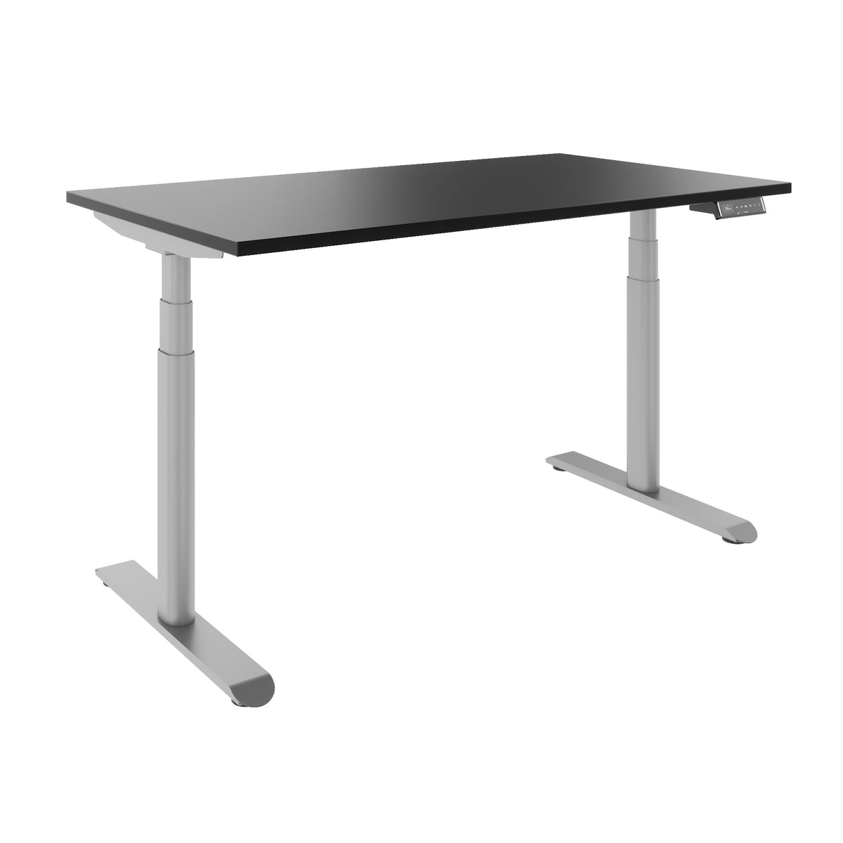 TELDRA Pro Curve, 2-Motoren-Schreibtisch | 1200-2000 mm, elektrisch höhenverstellbar, Schwarz