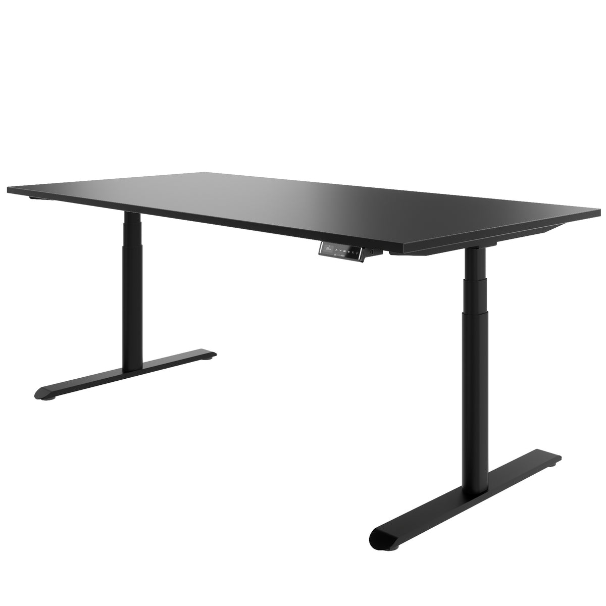 TELDRA Pro Curve, 2-Motoren-Schreibtisch | 1200-2000 mm, elektrisch höhenverstellbar, Schwarz