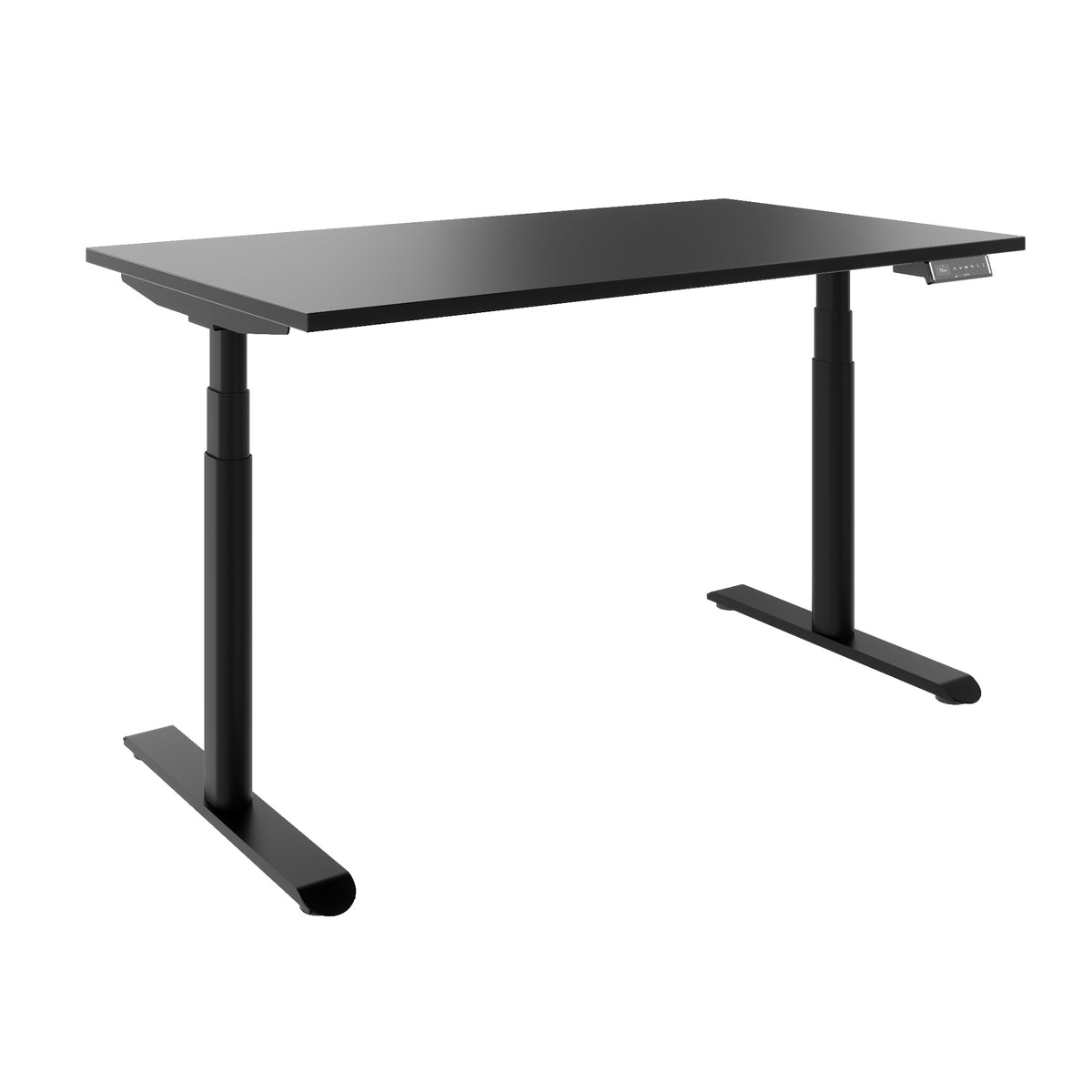 TELDRA Pro Curve, 2-Motoren-Schreibtisch | 1200-2000 mm, elektrisch höhenverstellbar, Schwarz
