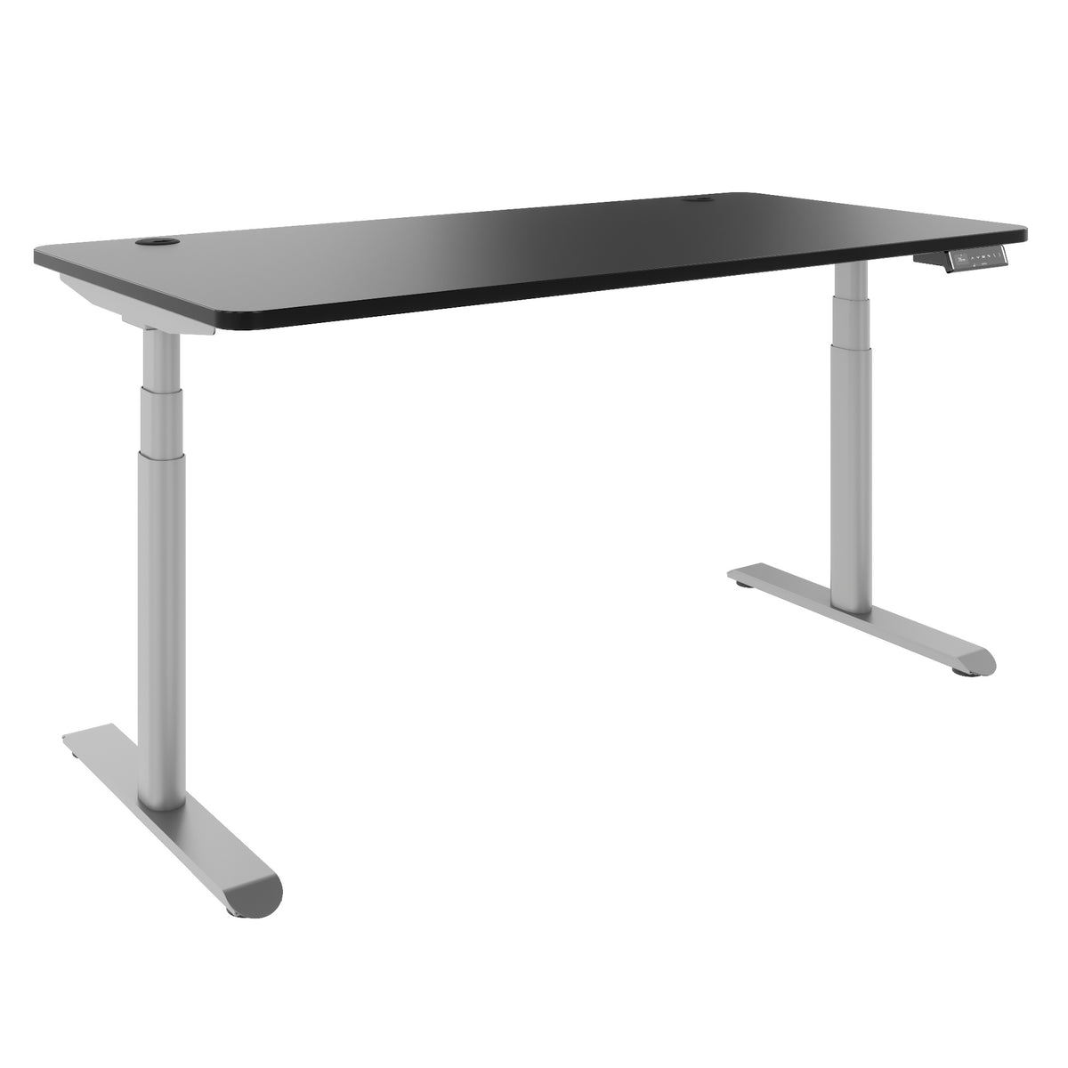 TELDRA Pro Curve, 2-Motoren-Schreibtisch | 1200-2000 mm, elektrisch höhenverstellbar, Schwarz