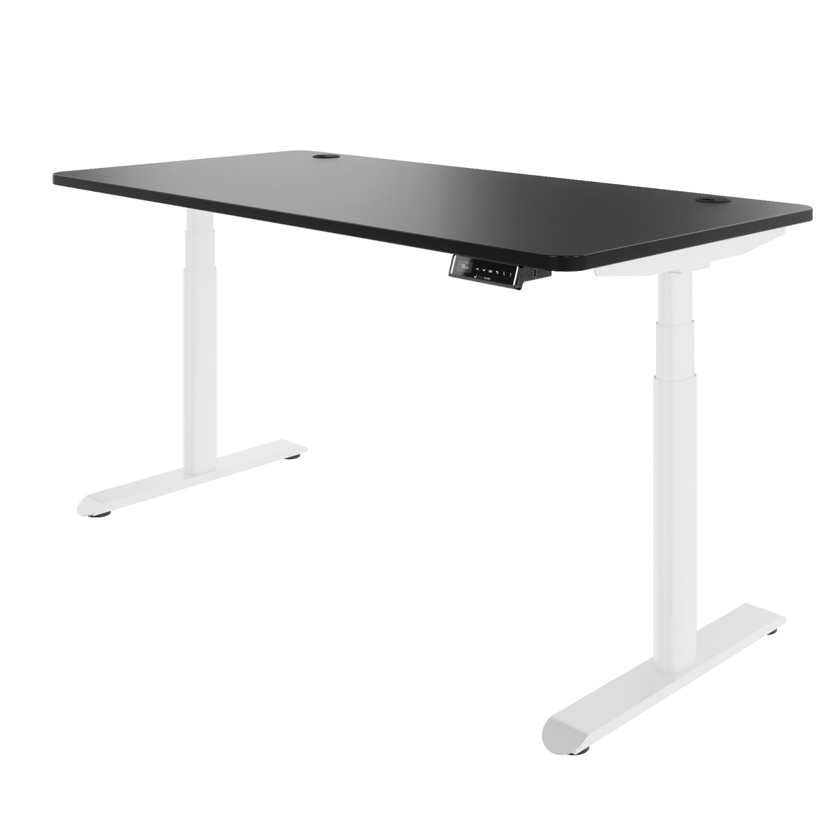 TELDRA Pro Curve, 2-Motoren-Schreibtisch | 1200-2000 mm, elektrisch höhenverstellbar, Schwarz