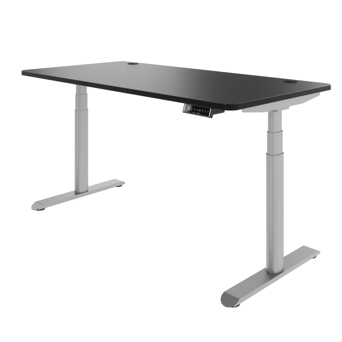 TELDRA Pro Curve, 2-Motoren-Schreibtisch | 1200-2000 mm, elektrisch höhenverstellbar, Schwarz