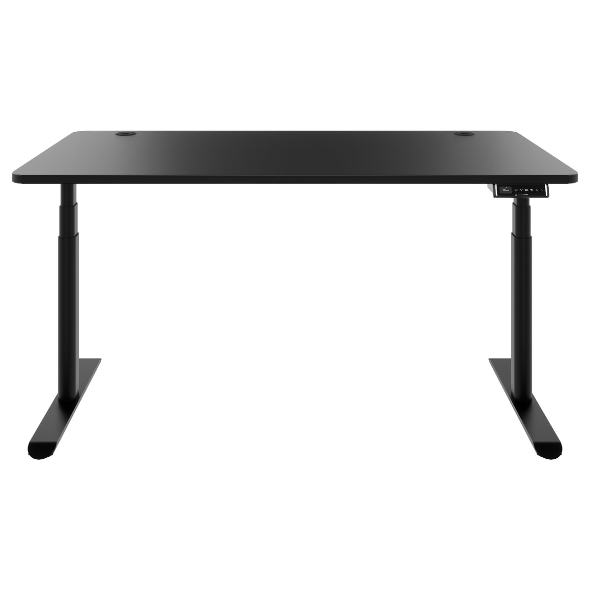 TELDRA Pro Curve, 2-Motoren-Schreibtisch | 1200-2000 mm, elektrisch höhenverstellbar, Schwarz