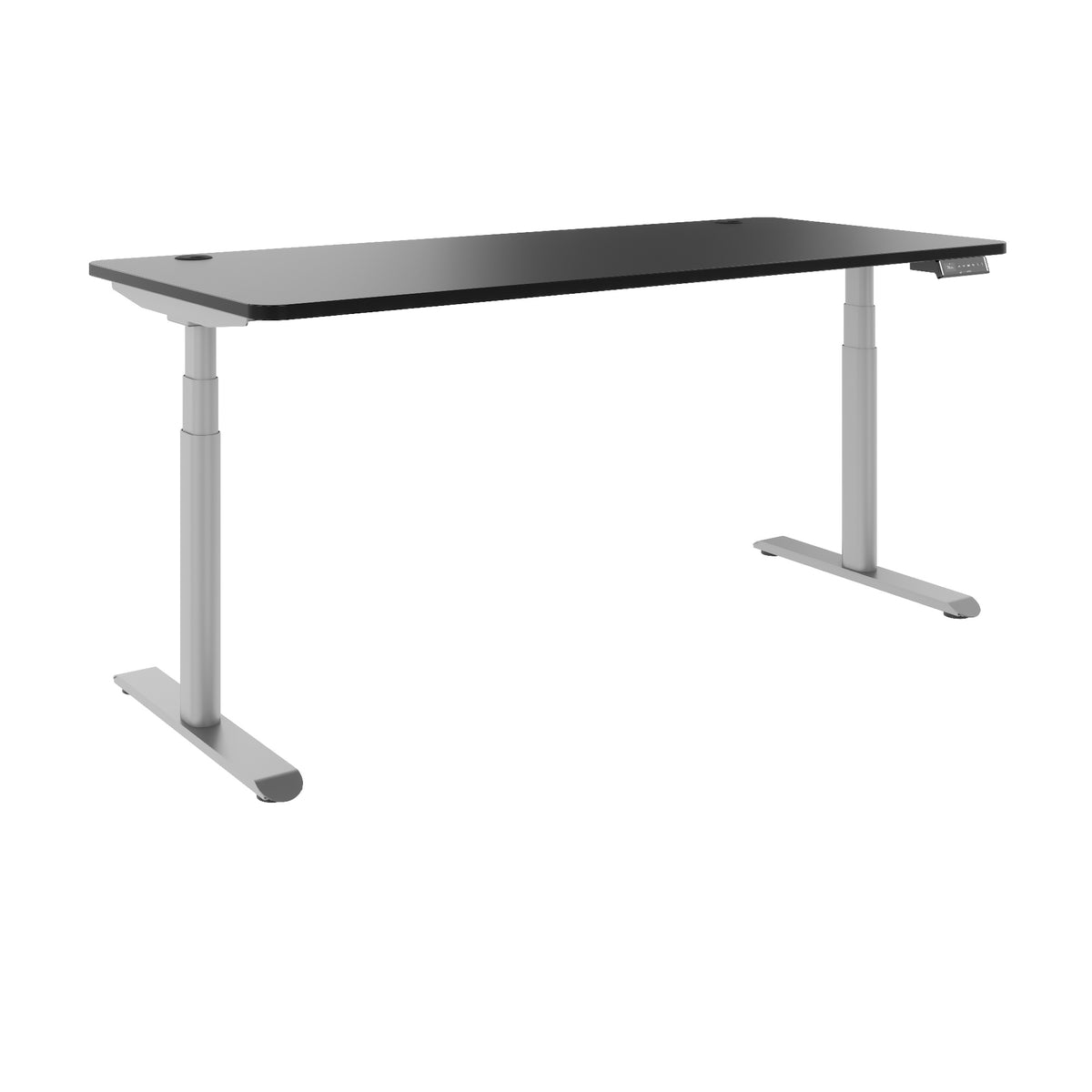 TELDRA Pro Curve, 2-Motoren-Schreibtisch | 1200-2000 mm, elektrisch höhenverstellbar, Schwarz