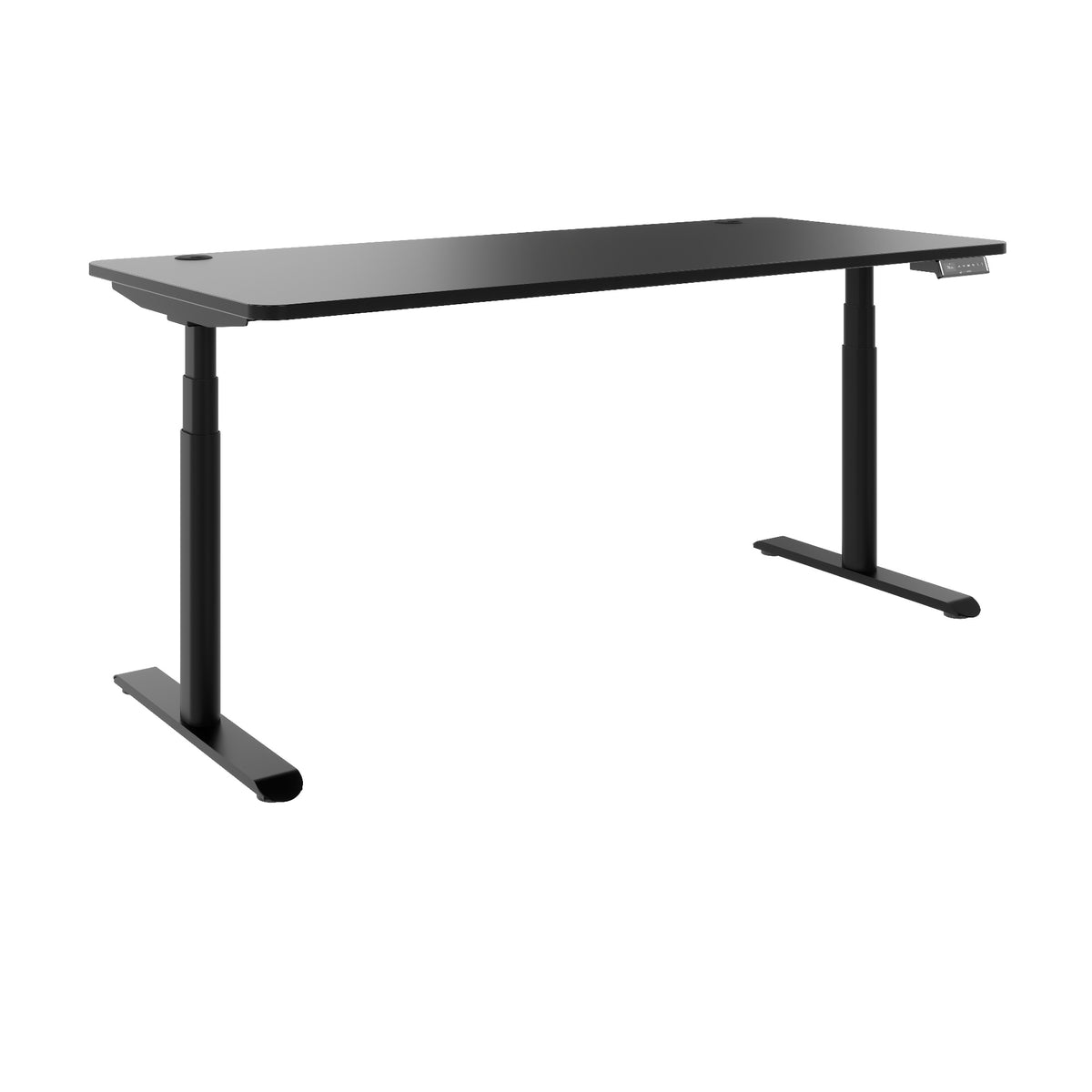TELDRA Pro Curve, 2-Motoren-Schreibtisch | 1200-2000 mm, elektrisch höhenverstellbar, Schwarz