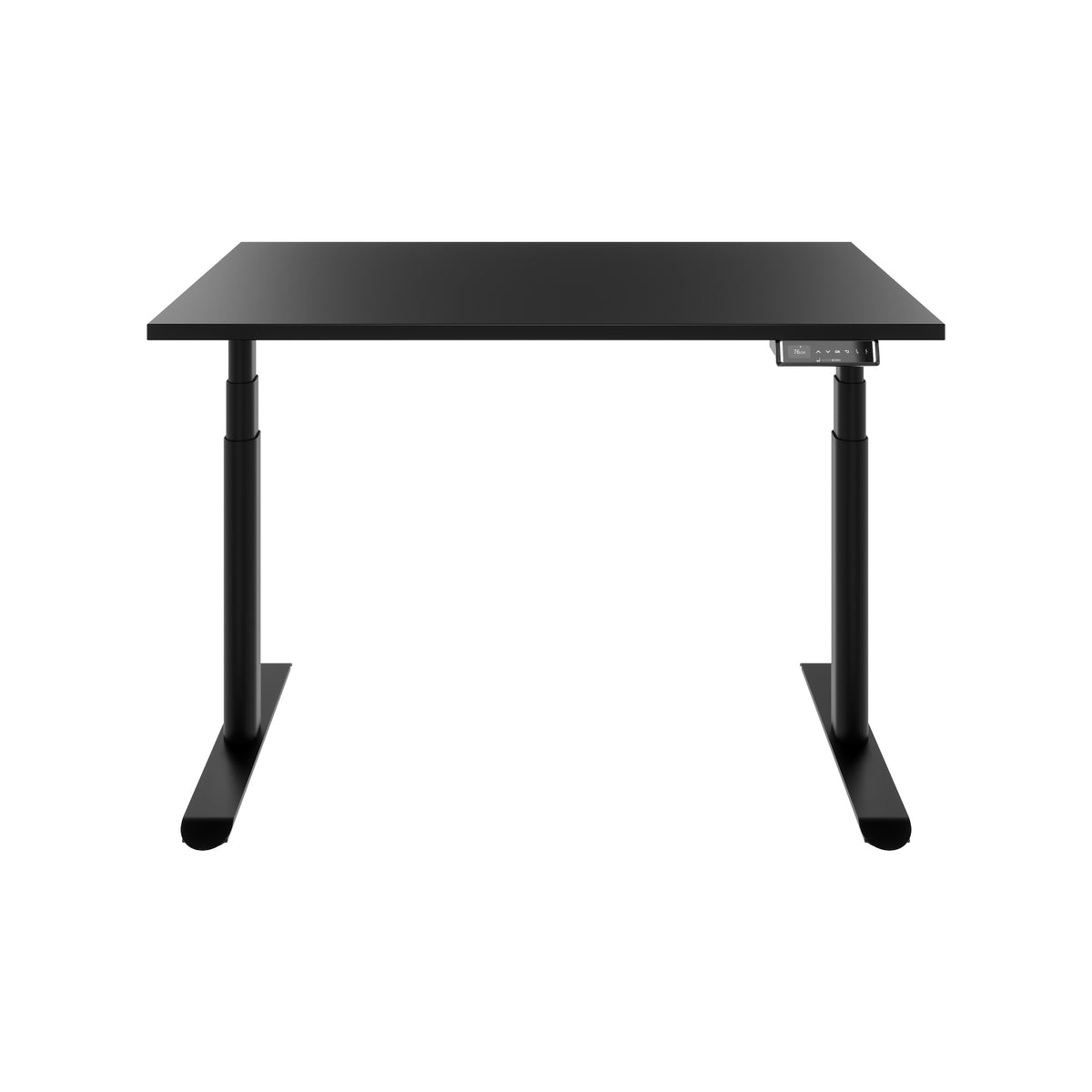 TELDRA Pro Curve, 2-Motoren-Schreibtisch | 1200-2000 mm, elektrisch höhenverstellbar, Schwarz
