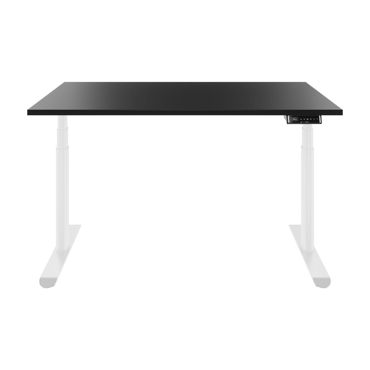 TELDRA Pro Curve, 2-Motoren-Schreibtisch | 1200-2000 mm, elektrisch höhenverstellbar, Schwarz