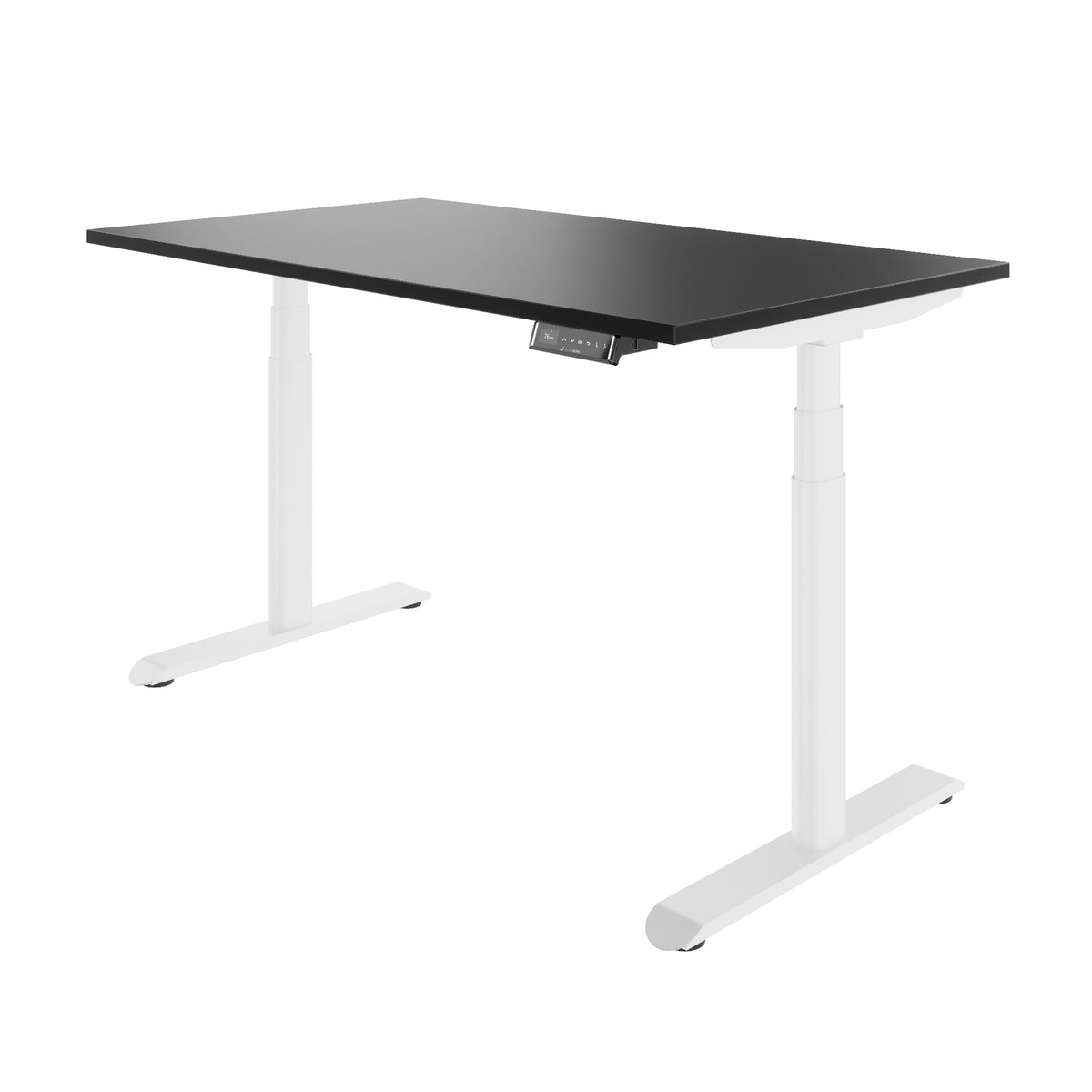TELDRA Pro Curve, 2-Motoren-Schreibtisch | 1200-2000 mm, elektrisch höhenverstellbar, Schwarz