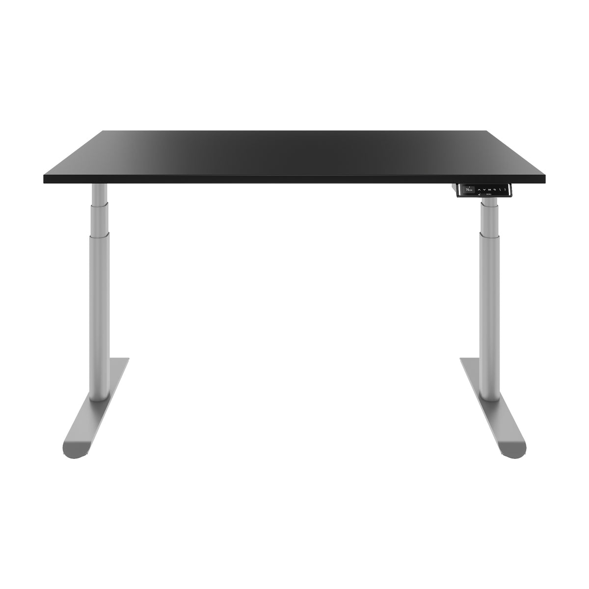 TELDRA Pro Curve, 2-Motoren-Schreibtisch | 1200-2000 mm, elektrisch höhenverstellbar, Schwarz