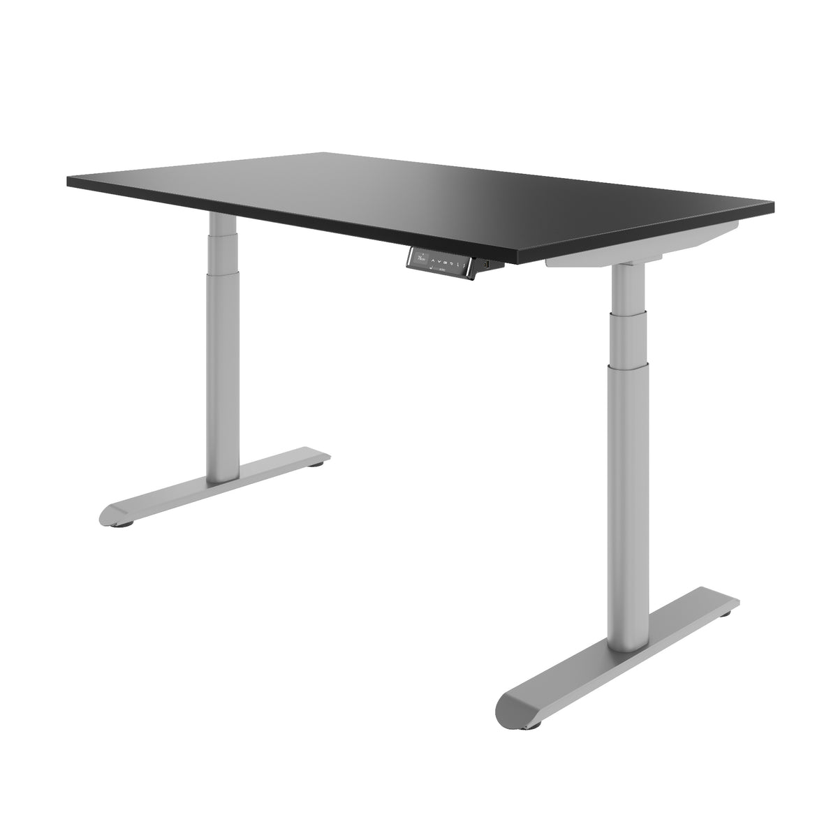 TELDRA Pro Curve, 2-Motoren-Schreibtisch | 1200-2000 mm, elektrisch höhenverstellbar, Schwarz
