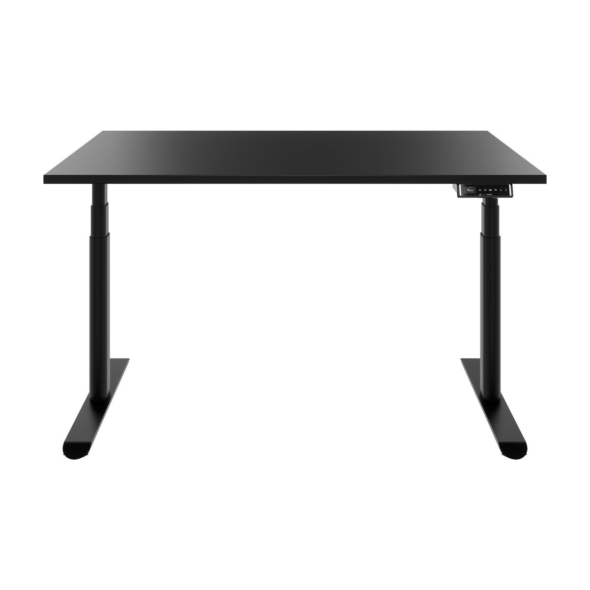 TELDRA Pro Curve, 2-Motoren-Schreibtisch | 1200-2000 mm, elektrisch höhenverstellbar, Schwarz