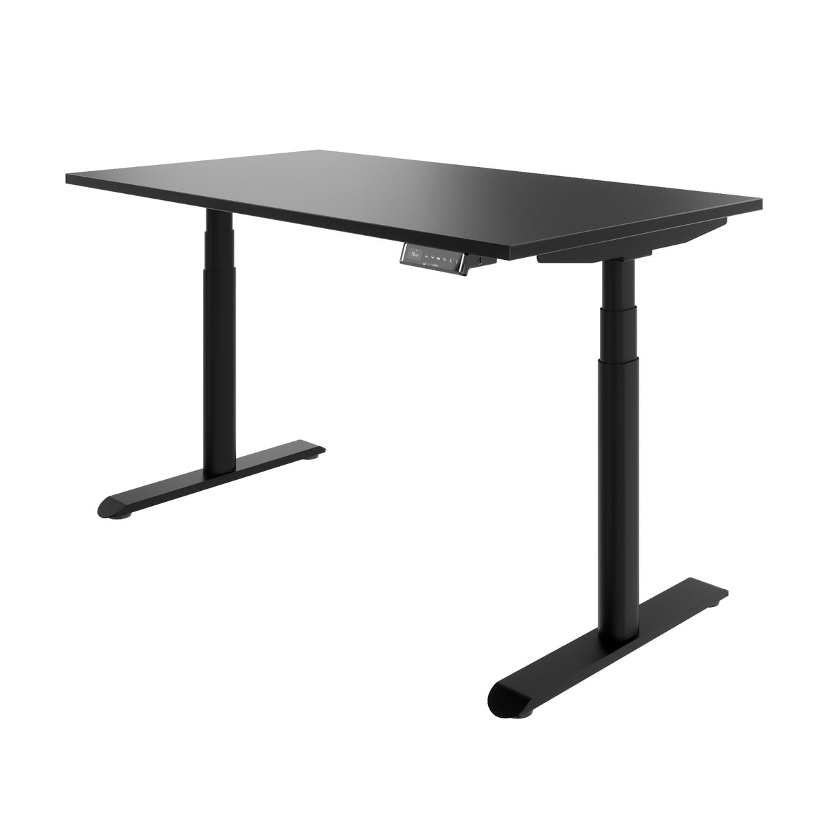 TELDRA Pro Curve, 2-Motoren-Schreibtisch | 1200-2000 mm, elektrisch höhenverstellbar, Schwarz