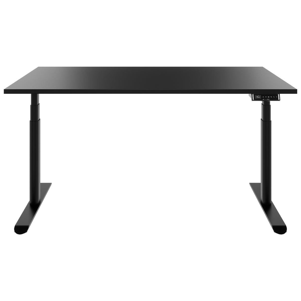 TELDRA Pro Curve, 2-Motoren-Schreibtisch | 1200-2000 mm, elektrisch höhenverstellbar, Schwarz