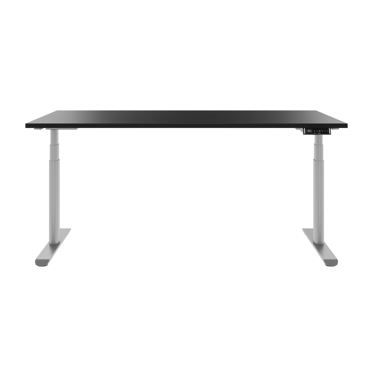 TELDRA Pro Curve, 2-Motoren-Schreibtisch | 1200-2000 mm, elektrisch höhenverstellbar, Schwarz