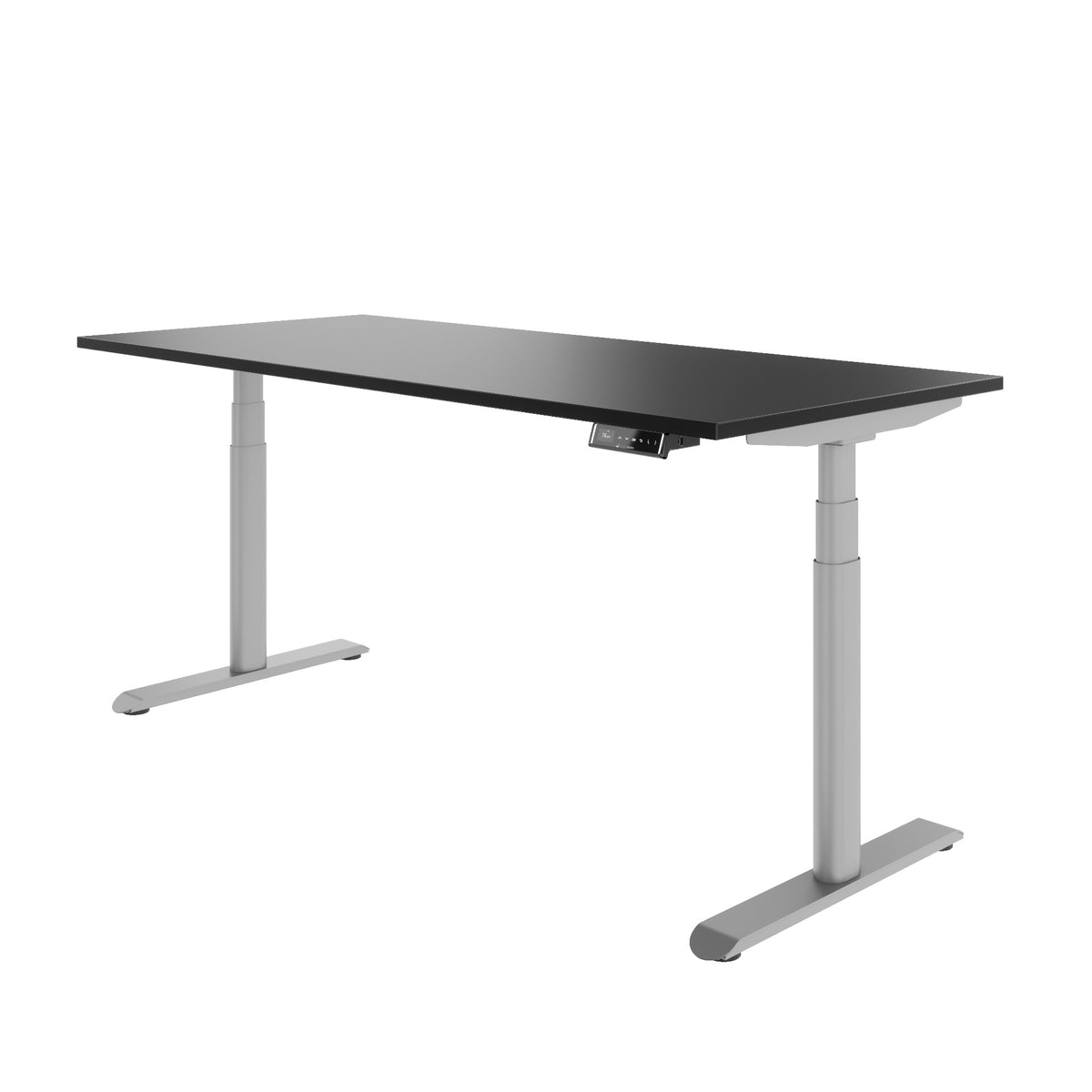 TELDRA Pro Curve, 2-Motoren-Schreibtisch | 1200-2000 mm, elektrisch höhenverstellbar, Schwarz