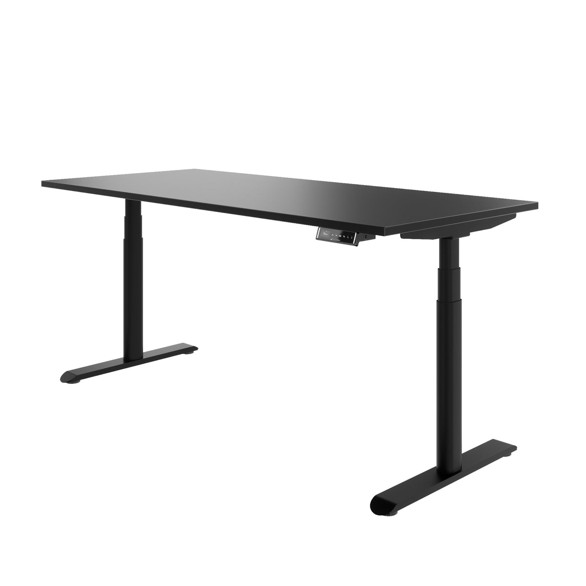 TELDRA Pro Curve, 2-Motoren-Schreibtisch | 1200-2000 mm, elektrisch höhenverstellbar, Schwarz