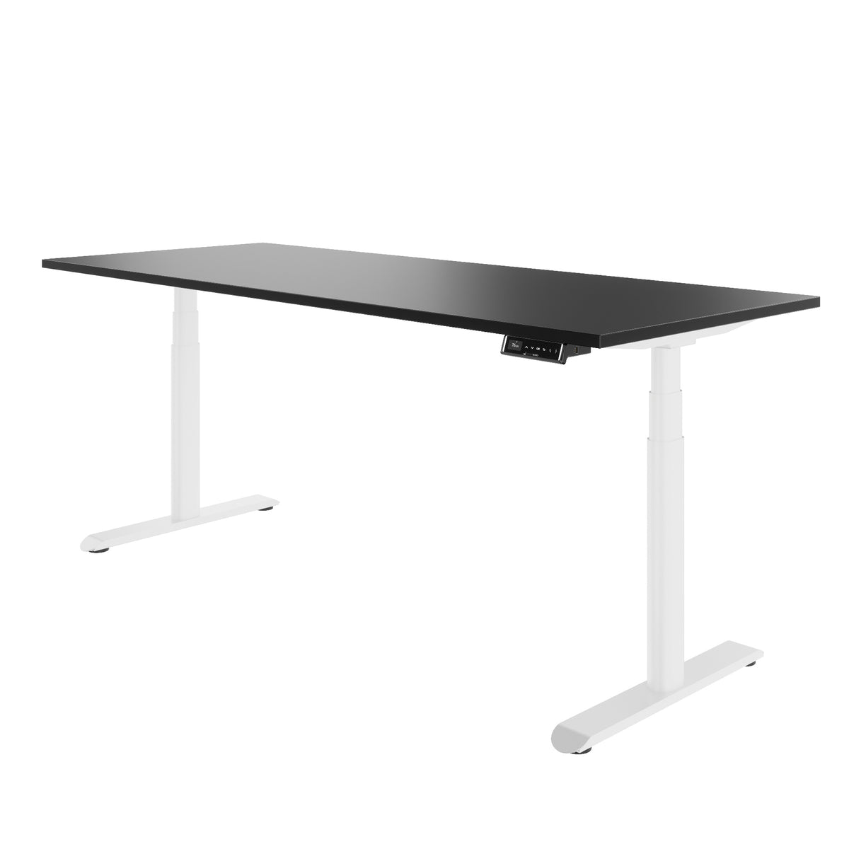 TELDRA Pro Curve, 2-Motoren-Schreibtisch | 1200-2000 mm, elektrisch höhenverstellbar, Schwarz