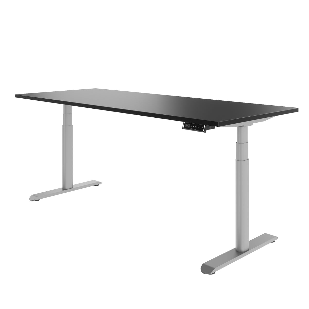 TELDRA Pro Curve, 2-Motoren-Schreibtisch | 1200-2000 mm, elektrisch höhenverstellbar, Schwarz