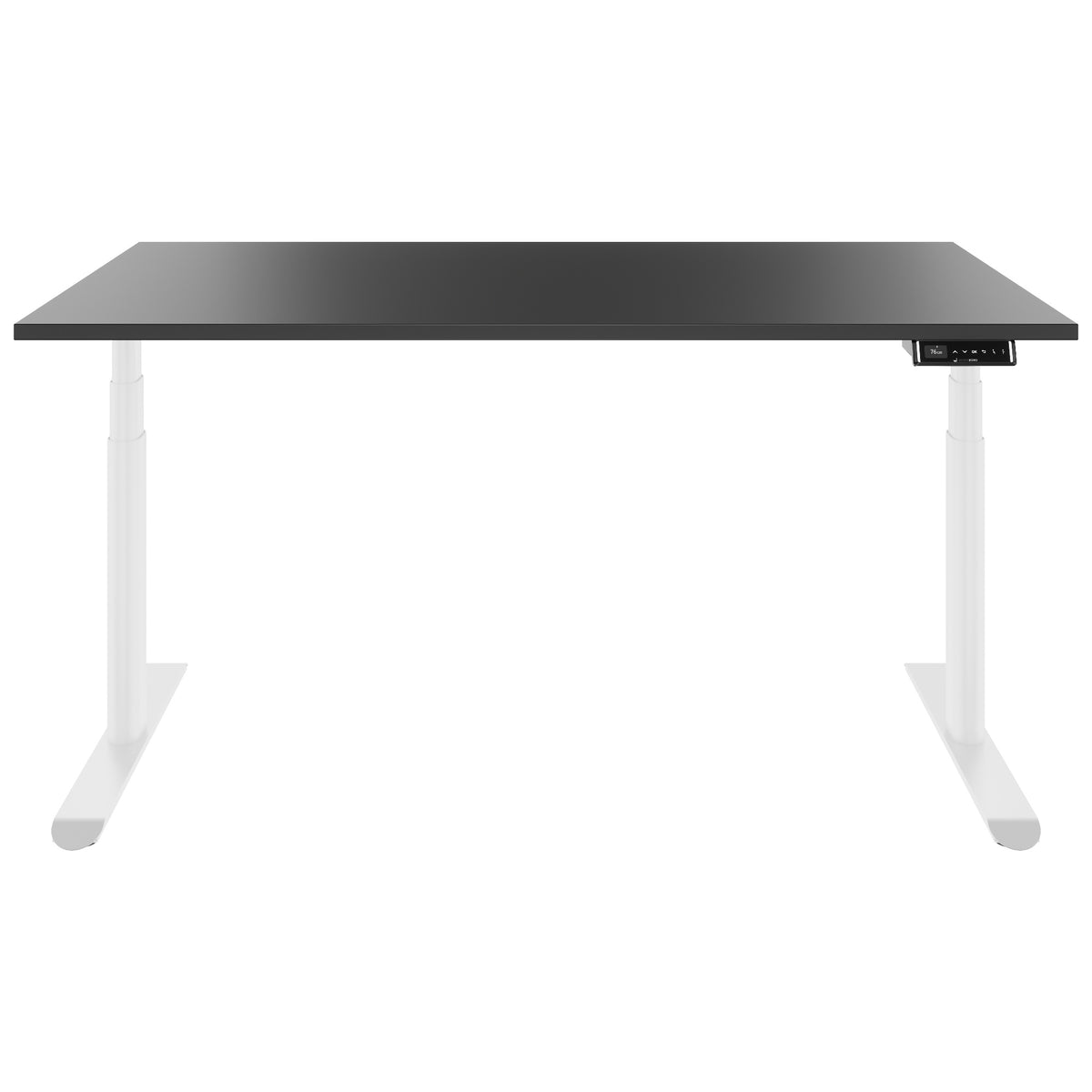 TELDRA Pro Curve, 2-Motoren-Schreibtisch | 1600-1800 mm, elektrisch höhenverstellbar, Anthrazit