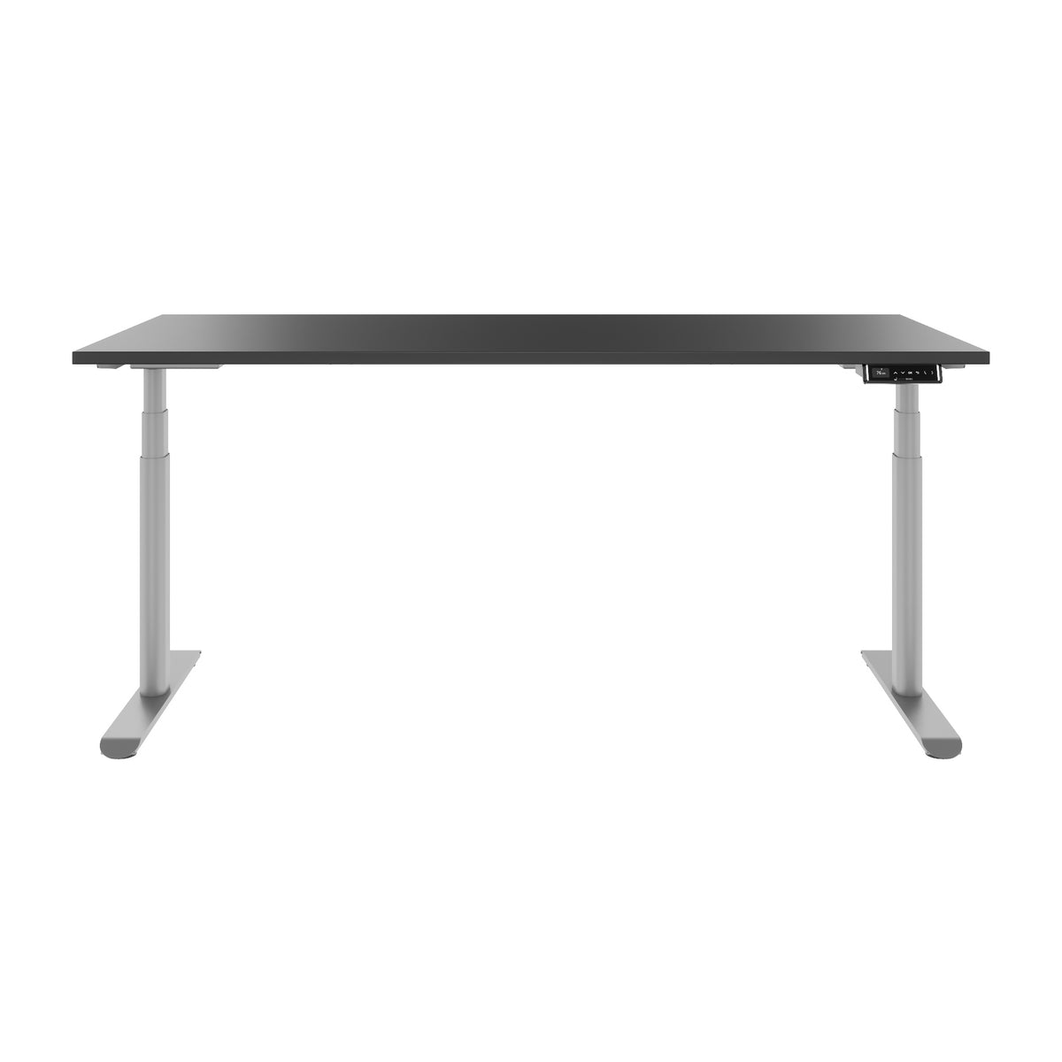 TELDRA Pro Curve, 2-Motoren-Schreibtisch | 1600-1800 mm, elektrisch höhenverstellbar, Anthrazit