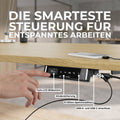TELDRA Pro Curve, 2-Motoren-Schreibtisch | 1600-2000 mm, elektrisch höhenverstellbar, Echtholzfurnier Eiche - 2 Thumbnail Image