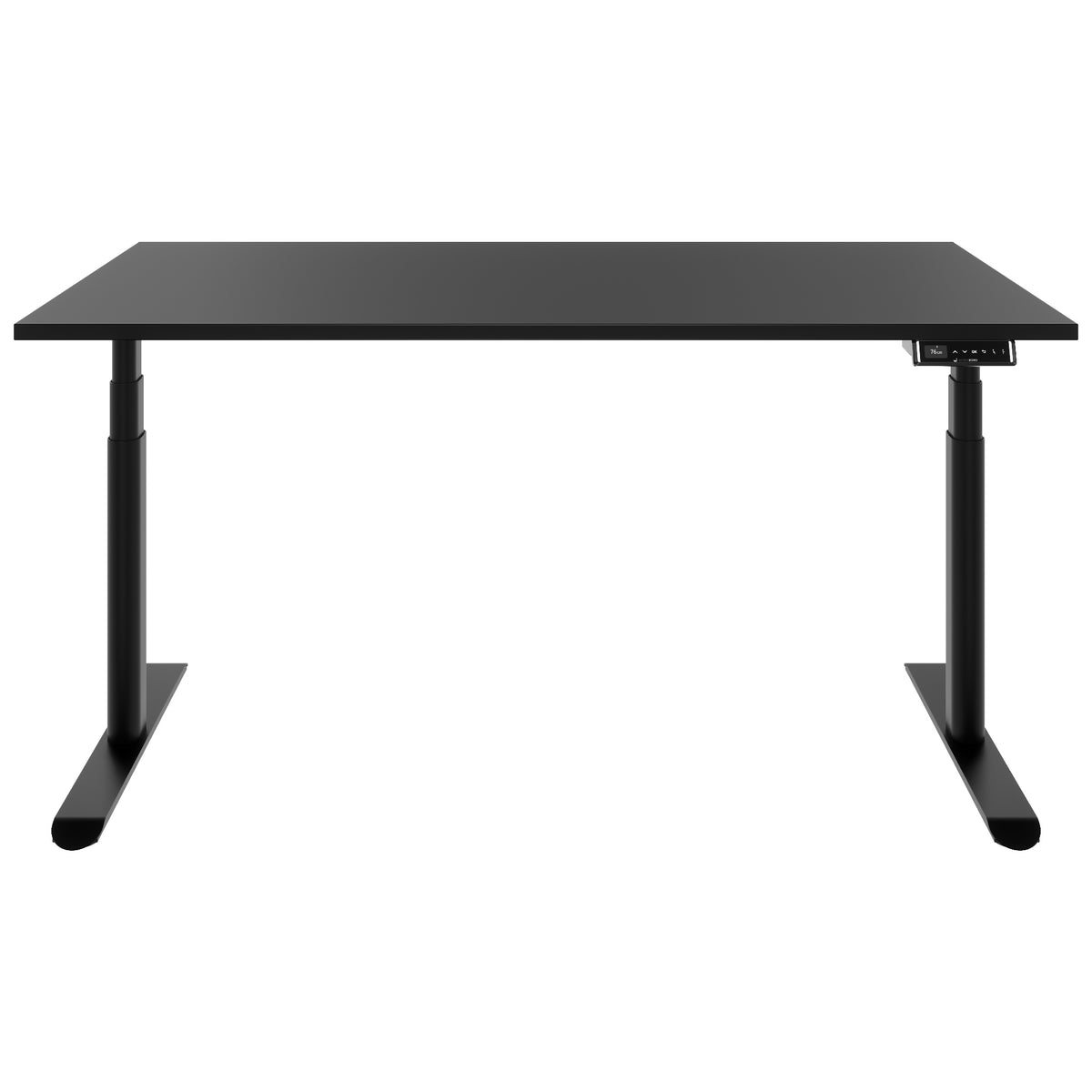 TELDRA Pro Curve, 2-Motoren-Schreibtisch | 1600-2000 mm, elektrisch höhenverstellbar, Linoleum Charcoal