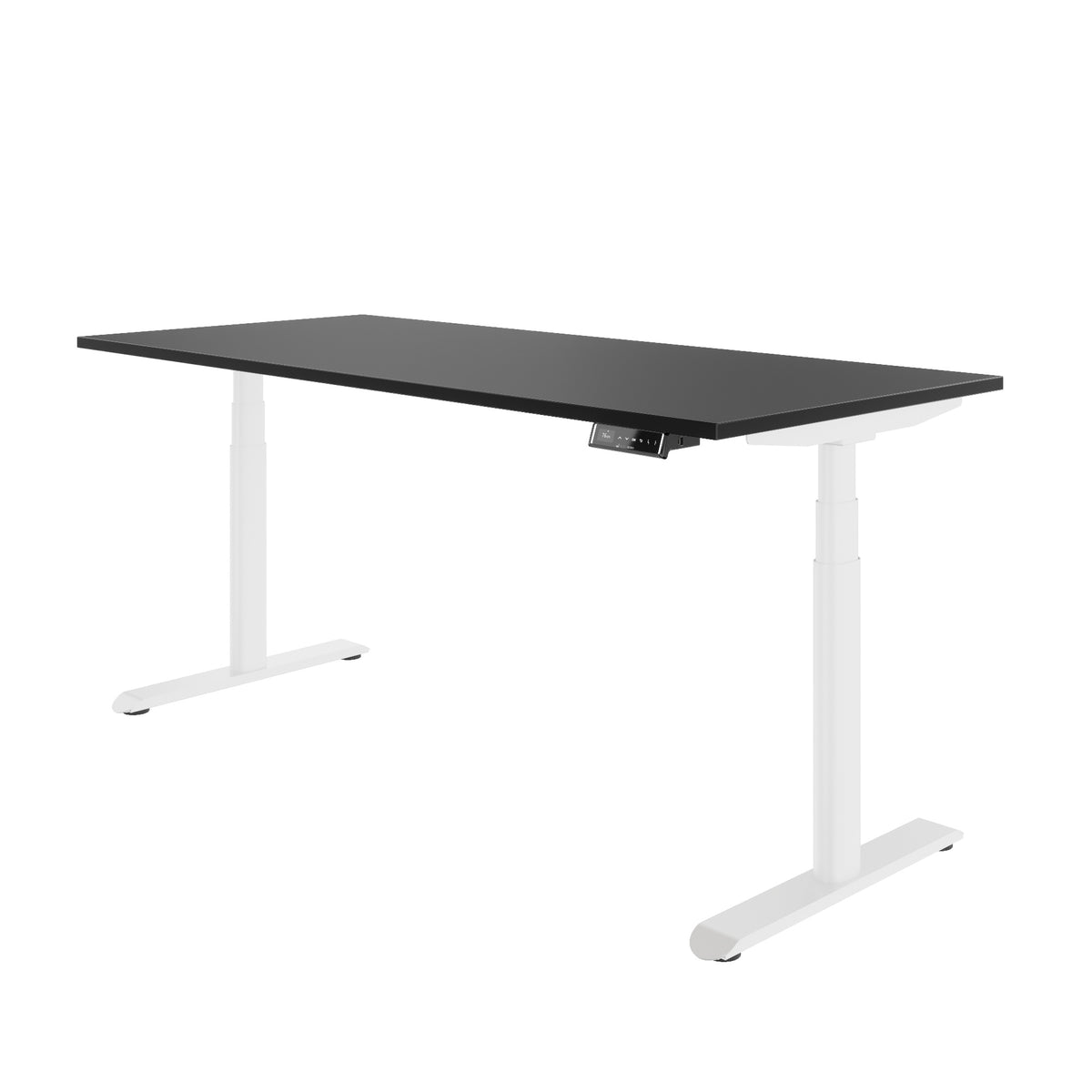 TELDRA Pro Curve, 2-Motoren-Schreibtisch | 1600-2000 mm, elektrisch höhenverstellbar, Linoleum Charcoal