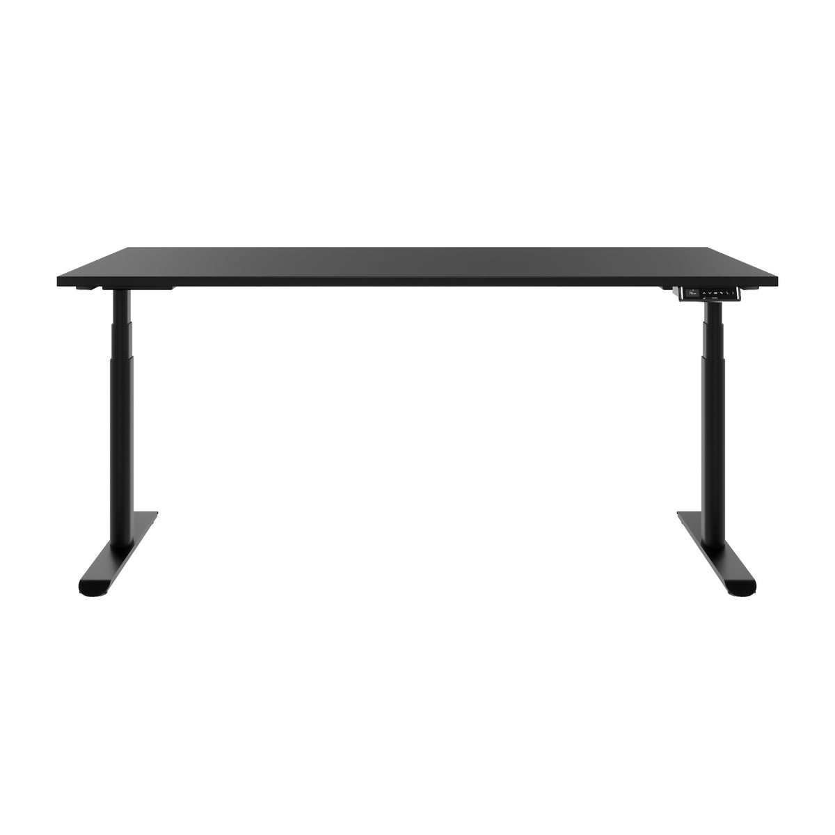 TELDRA Pro Curve, 2-Motoren-Schreibtisch | 1600-2000 mm, elektrisch höhenverstellbar, Linoleum Charcoal