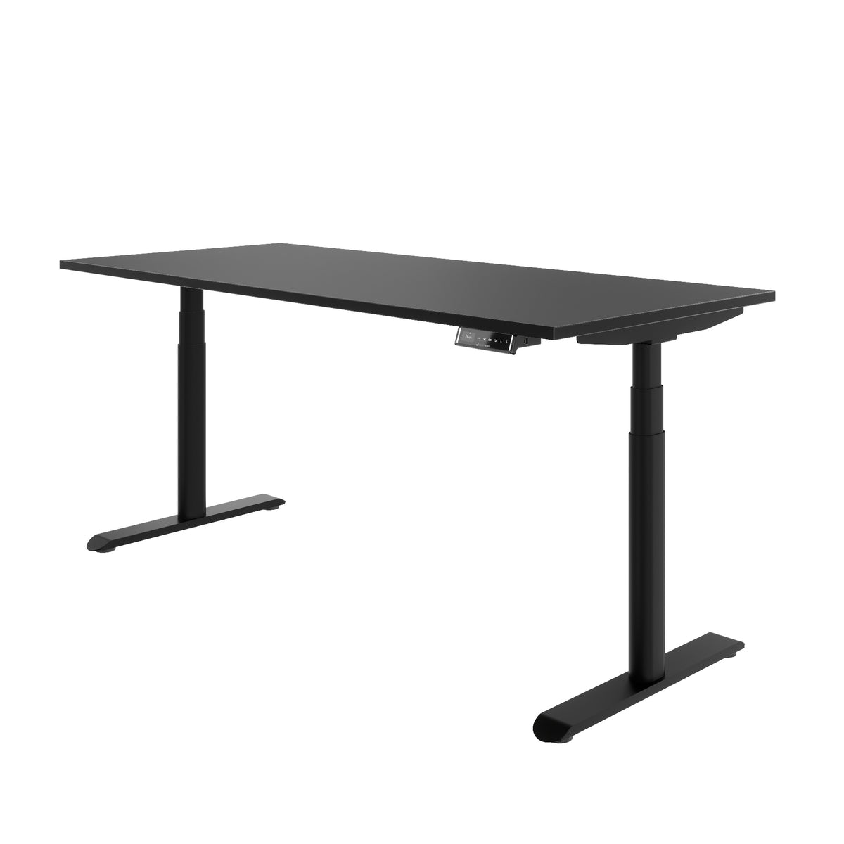 TELDRA Pro Curve, 2-Motoren-Schreibtisch | 1600-2000 mm, elektrisch höhenverstellbar, Linoleum Charcoal