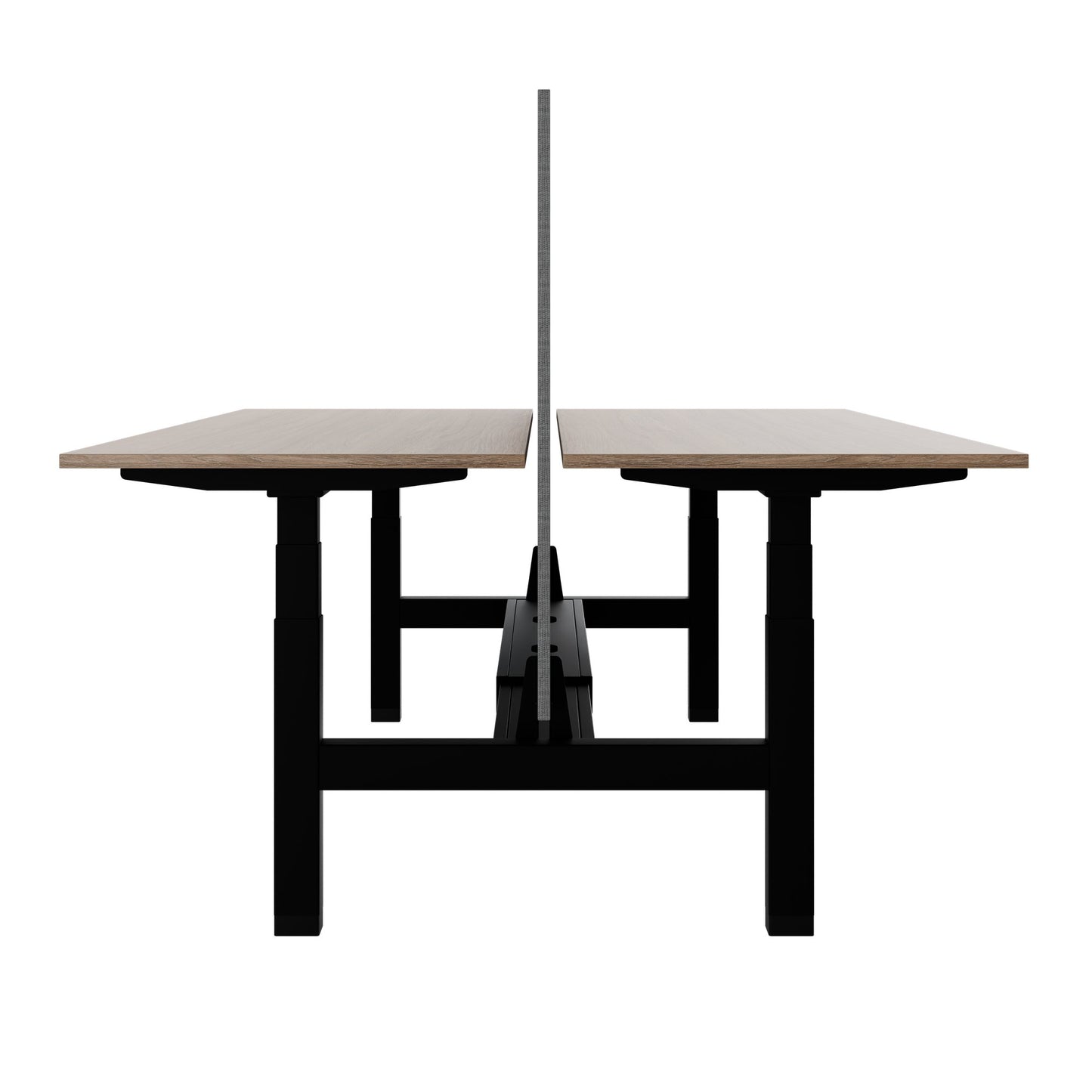 TELDRA Pro Team-Schreibtisch | 1600-1800 mm, elektrisch höhenverstellbar, Bernsteineiche