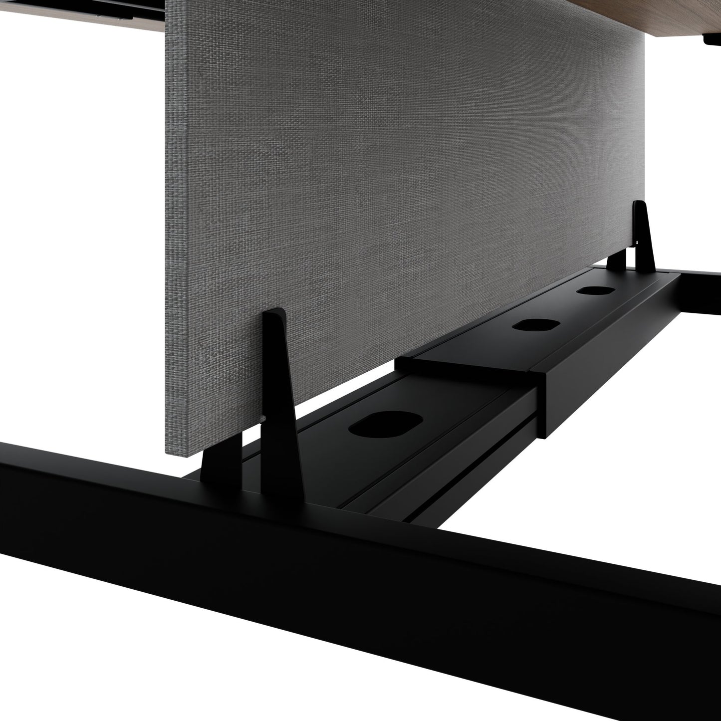 TELDRA Pro Team-Schreibtisch | 1600-1800 mm, elektrisch höhenverstellbar, Bernsteineiche