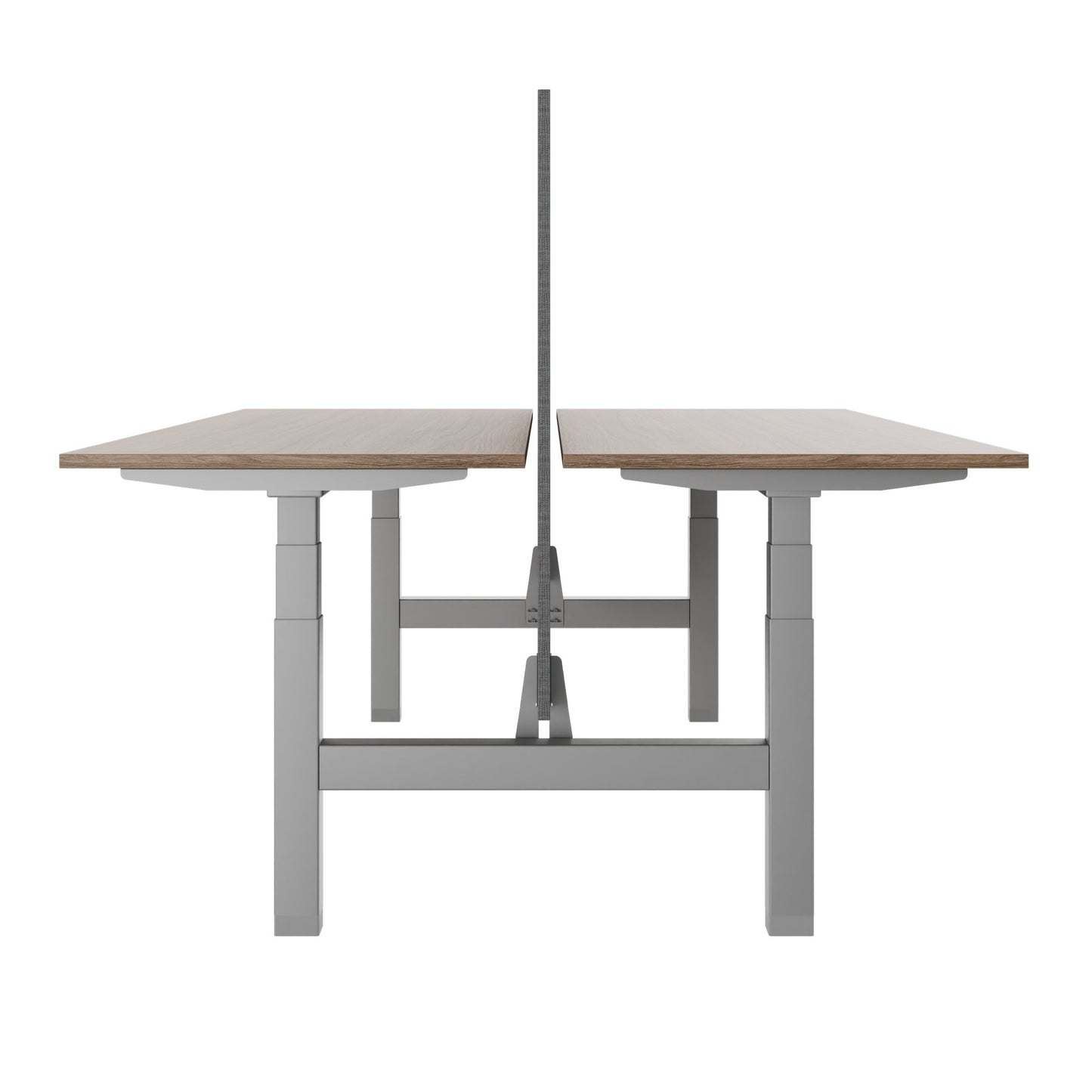 TELDRA Pro Team-Schreibtisch | 1600-1800 mm, elektrisch höhenverstellbar, Bernsteineiche