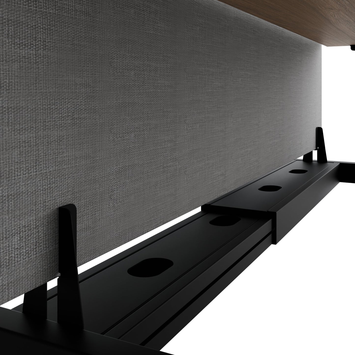 TELDRA Pro Team-Schreibtisch | 1600-1800 mm, elektrisch höhenverstellbar, Bernsteineiche