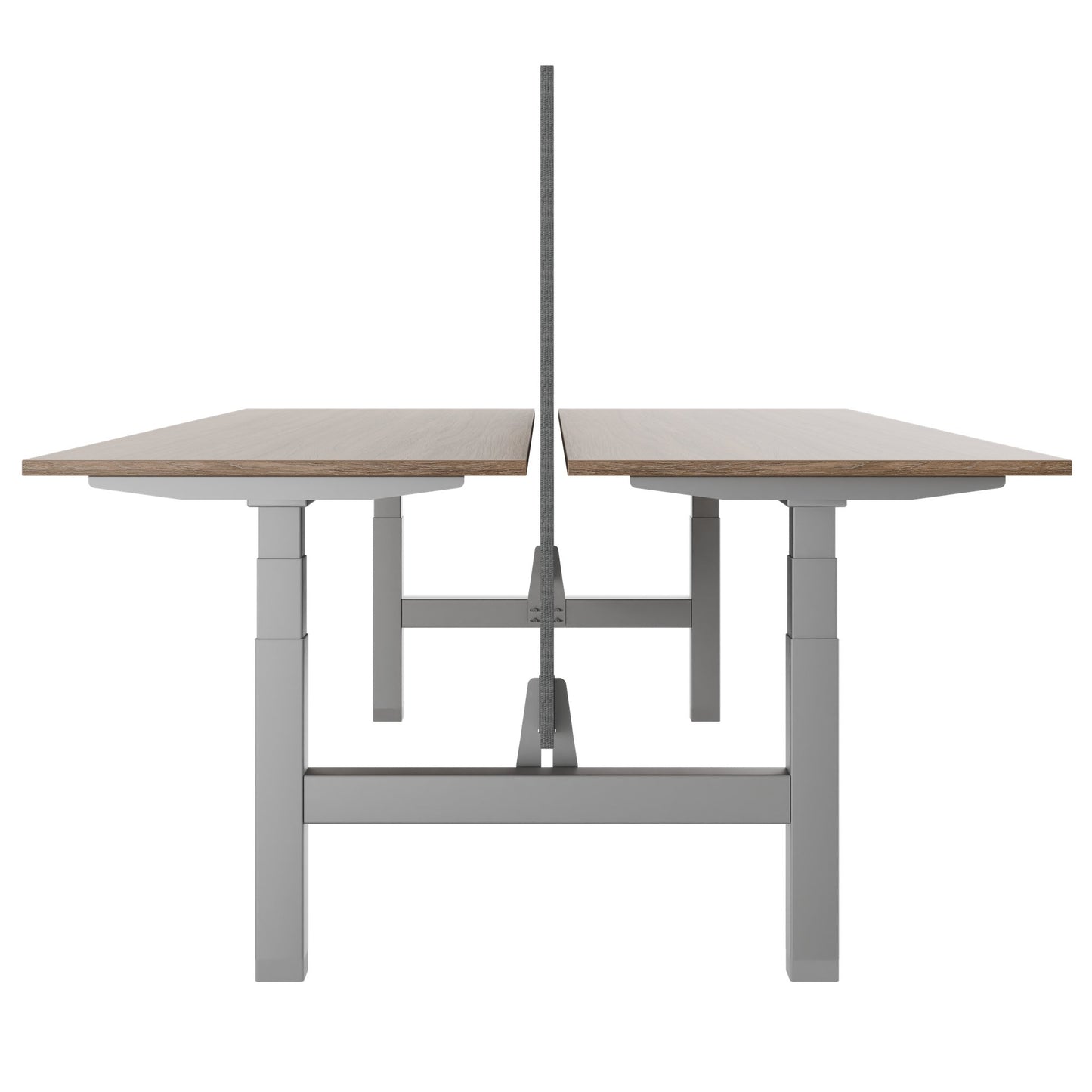 TELDRA Pro Team-Schreibtisch | 1600-1800 mm, elektrisch höhenverstellbar, Bernsteineiche