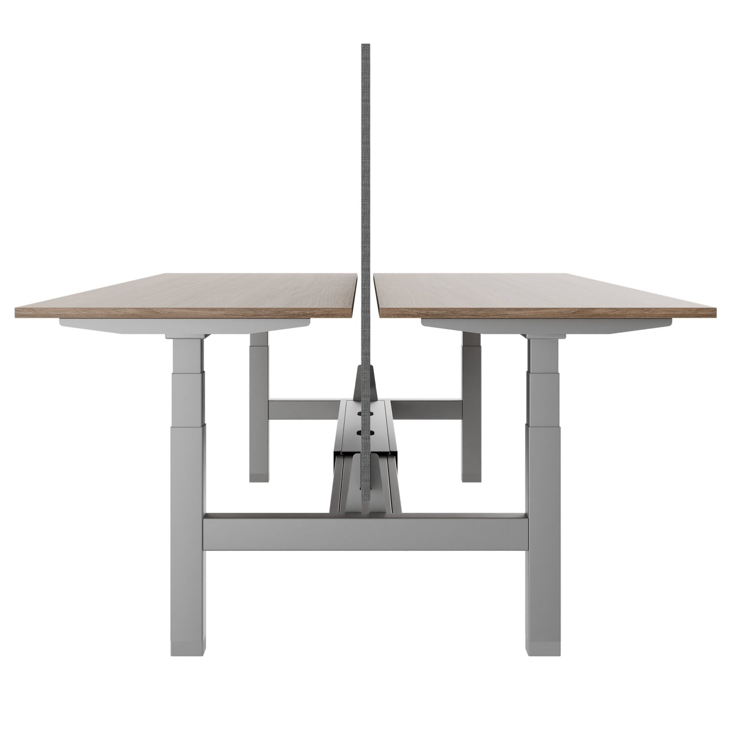 TELDRA Pro Team-Schreibtisch | 1600-1800 mm, elektrisch höhenverstellbar, Bernsteineiche