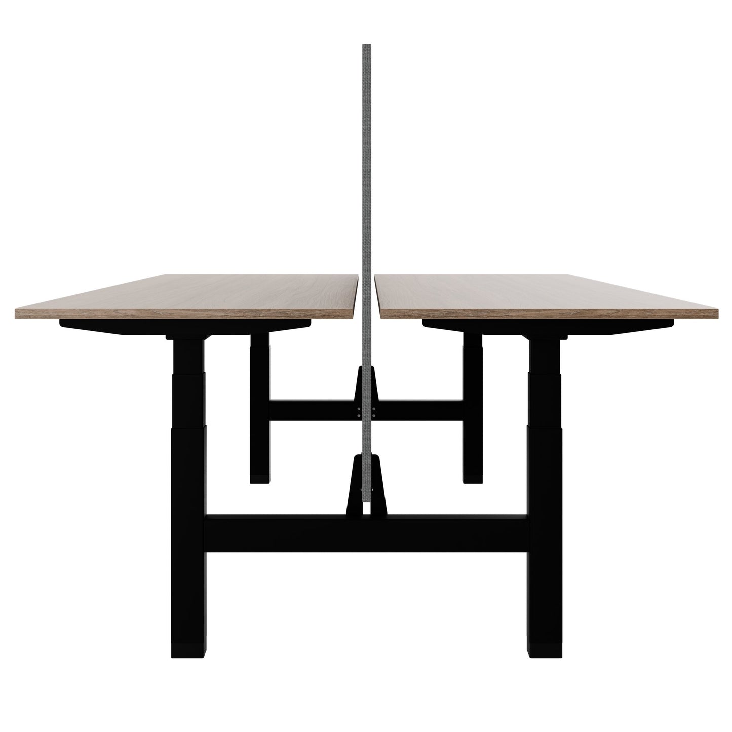 TELDRA Pro Team-Schreibtisch | 1600-1800 mm, elektrisch höhenverstellbar, Bernsteineiche