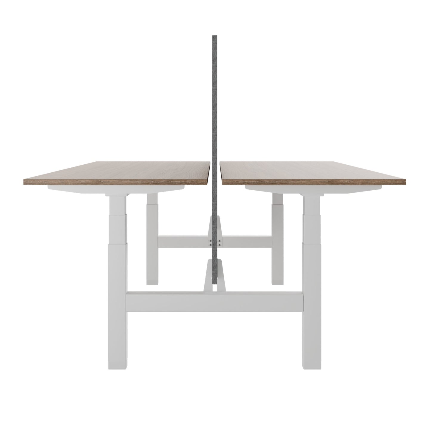 TELDRA Pro Team-Schreibtisch | 1600-1800 mm, elektrisch höhenverstellbar, Bernsteineiche