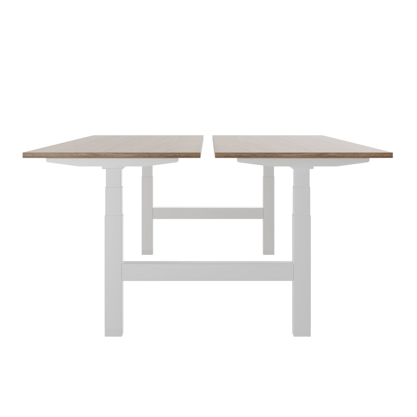 TELDRA Pro Team-Schreibtisch | 1600-1800 mm, elektrisch höhenverstellbar, Bernsteineiche