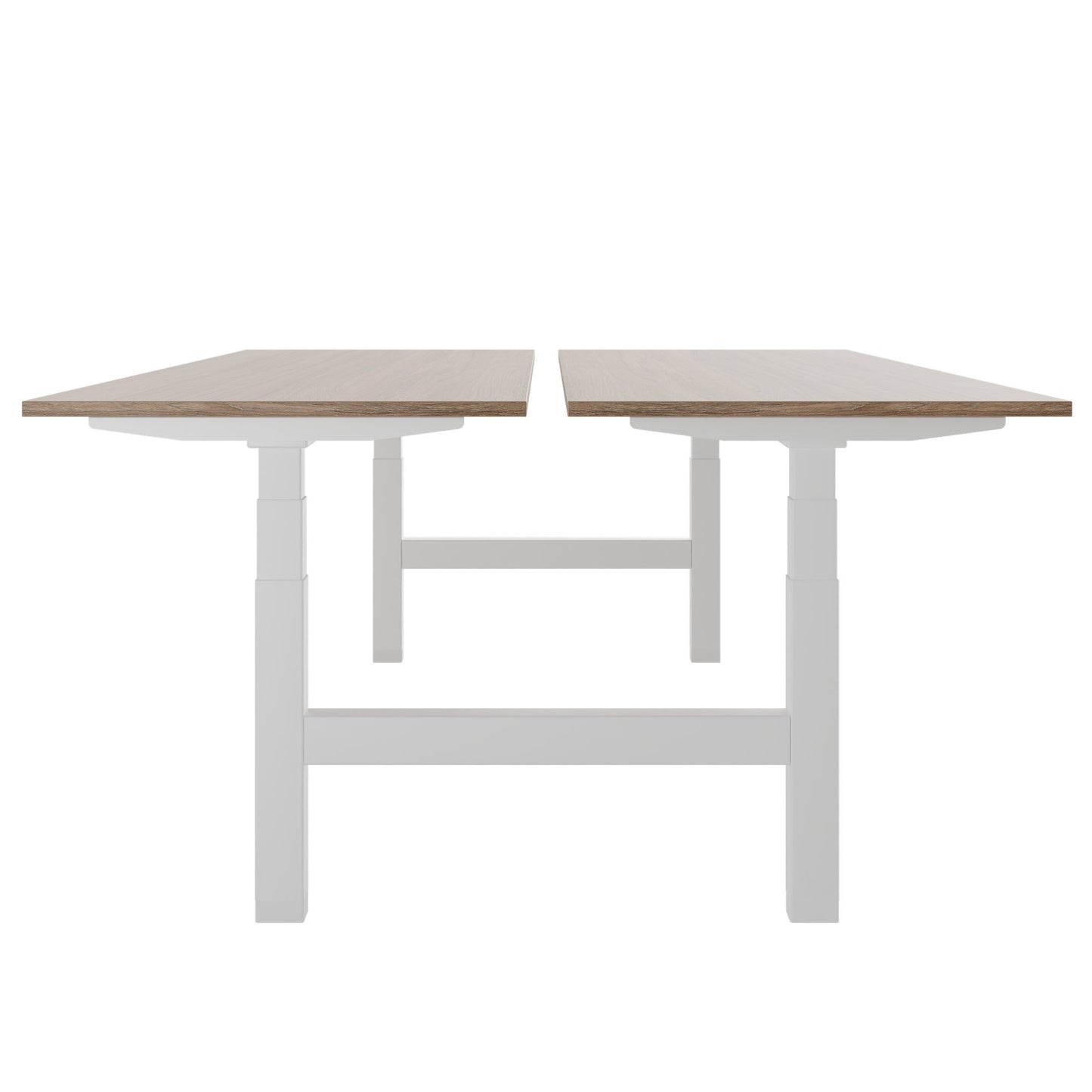 TELDRA Pro Team-Schreibtisch | 1600-1800 mm, elektrisch höhenverstellbar, Bernsteineiche