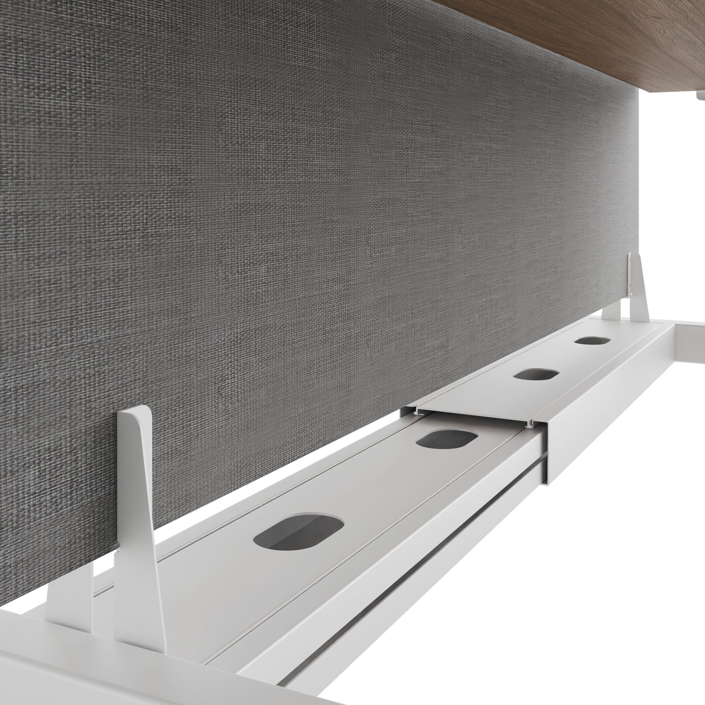 TELDRA Pro Team-Schreibtisch | 1600-1800 mm, elektrisch höhenverstellbar, Bernsteineiche