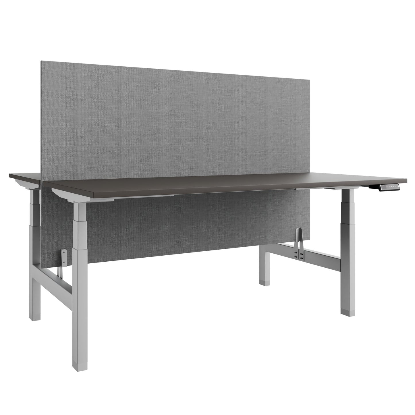 Bureau TELDRA Pro Team | 1600-1800 mm, réglable en hauteur électriquement, gris cubanite