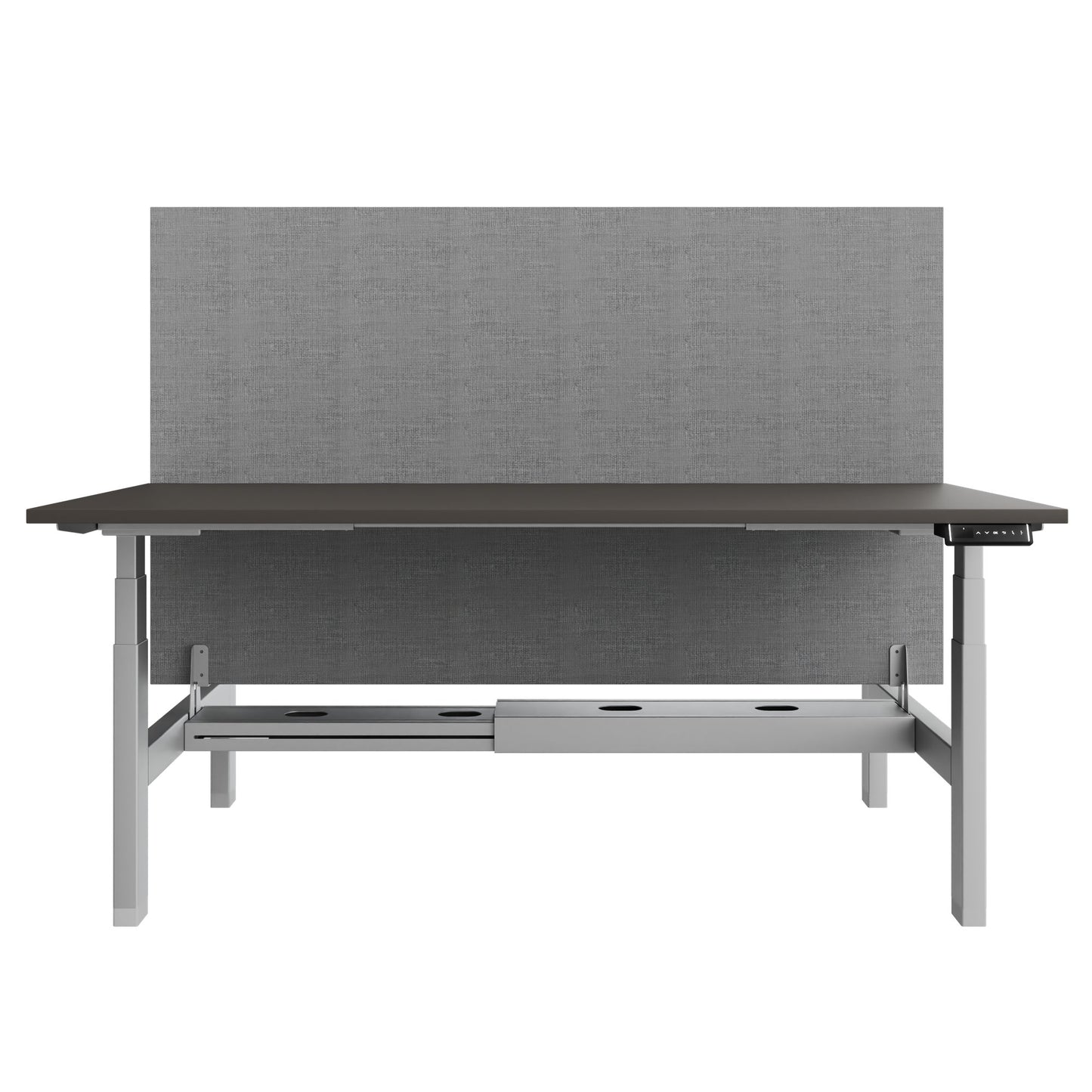 Bureau TELDRA Pro Team | 1600-1800 mm, réglable en hauteur électriquement, gris cubanite