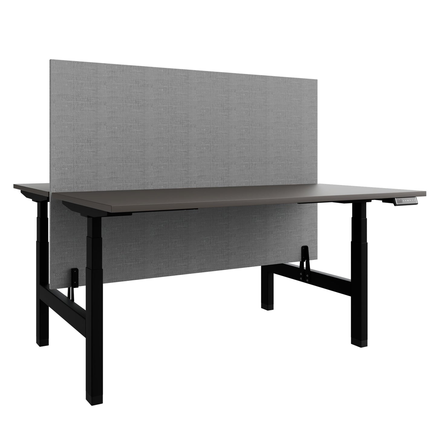 Bureau TELDRA Pro Team | 1600-1800 mm, réglable en hauteur électriquement, gris cubanite