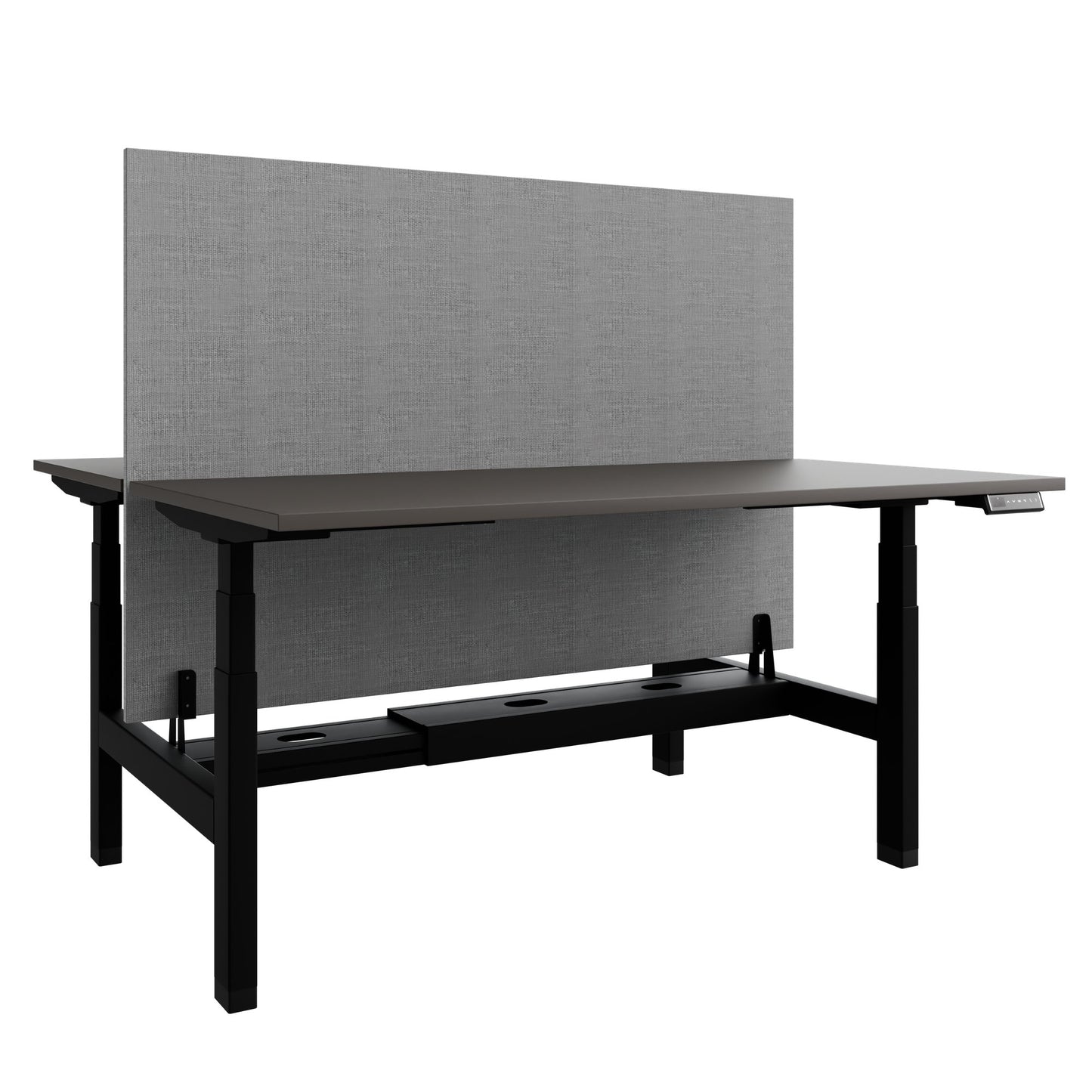 Bureau TELDRA Pro Team | 1600-1800 mm, réglable en hauteur électriquement, gris cubanite