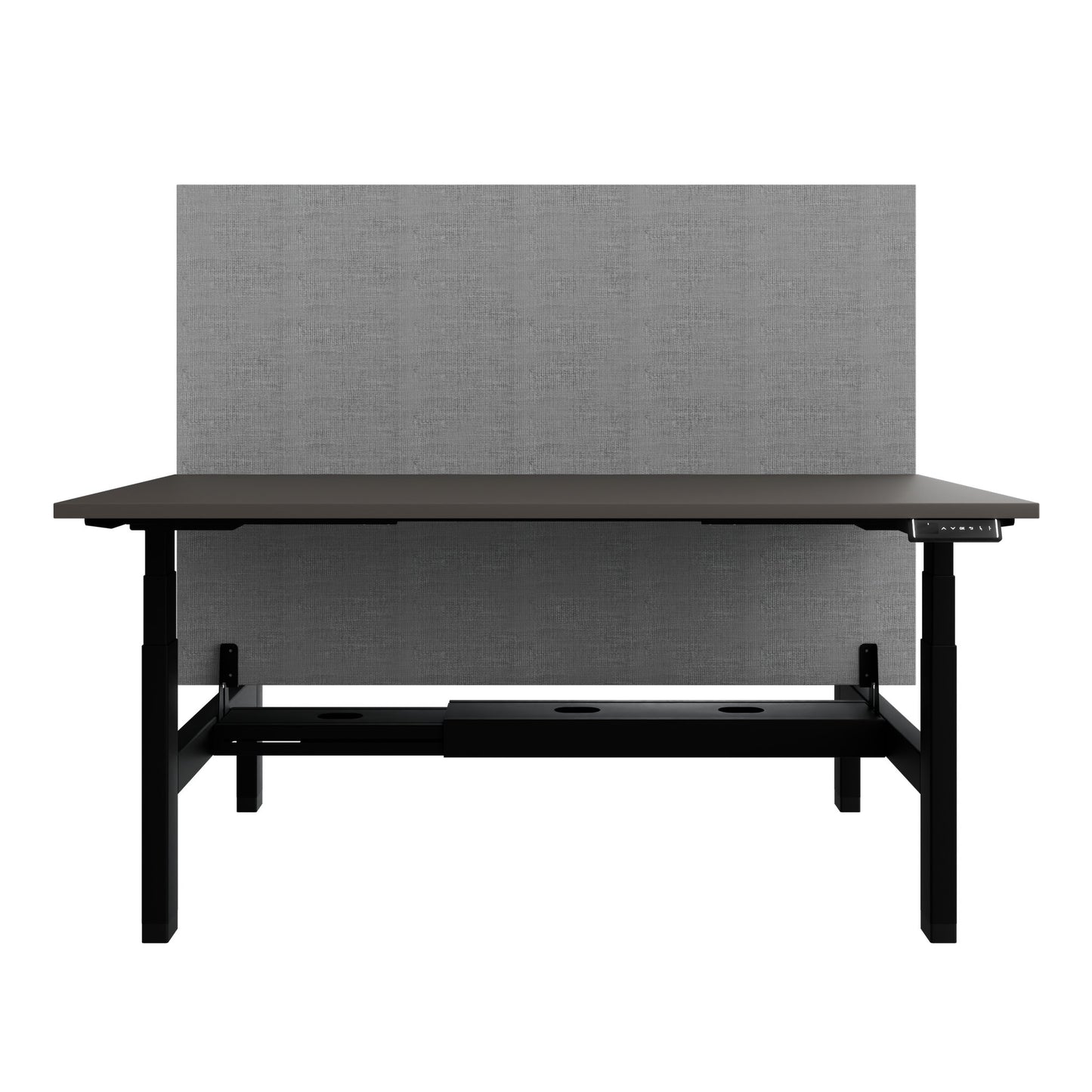 Bureau TELDRA Pro Team | 1600-1800 mm, réglable en hauteur électriquement, gris cubanite