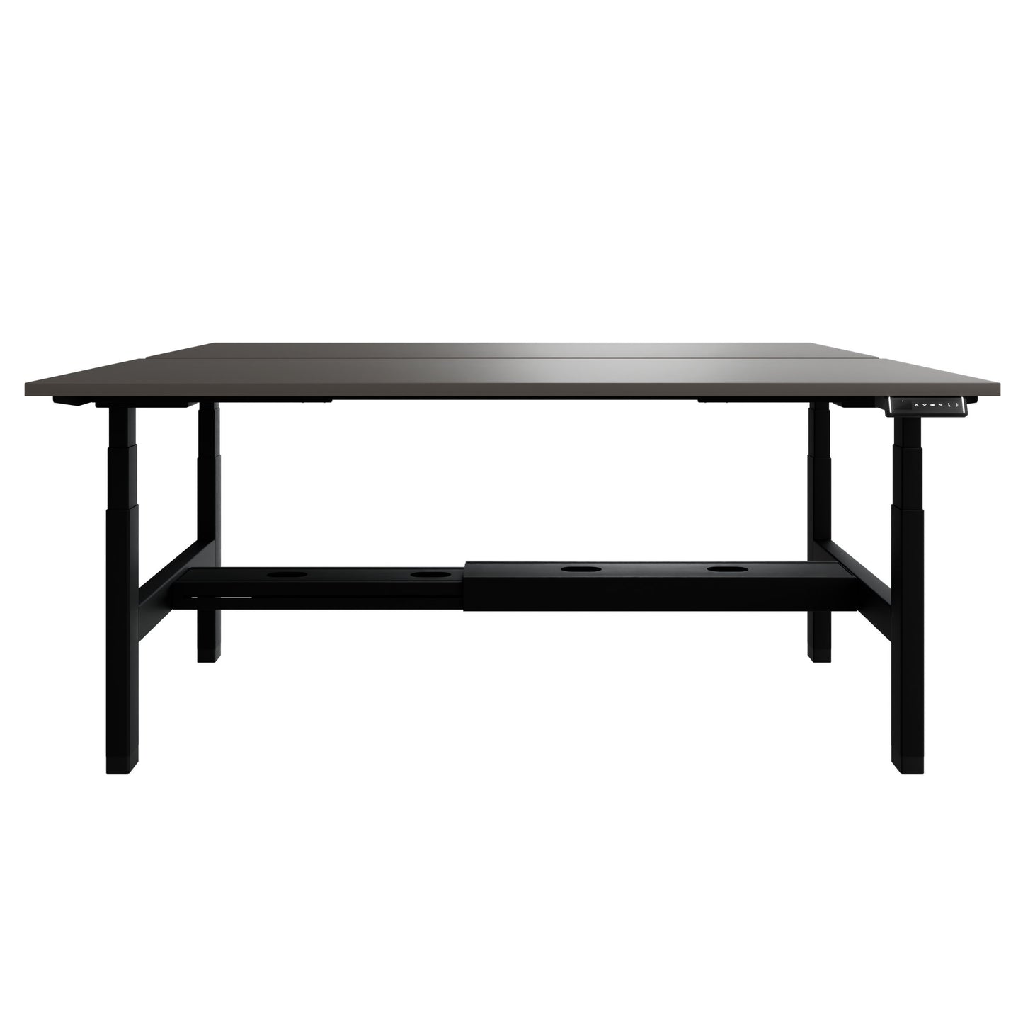 Bureau TELDRA Pro Team | 1600-1800 mm, réglable en hauteur électriquement, gris cubanite