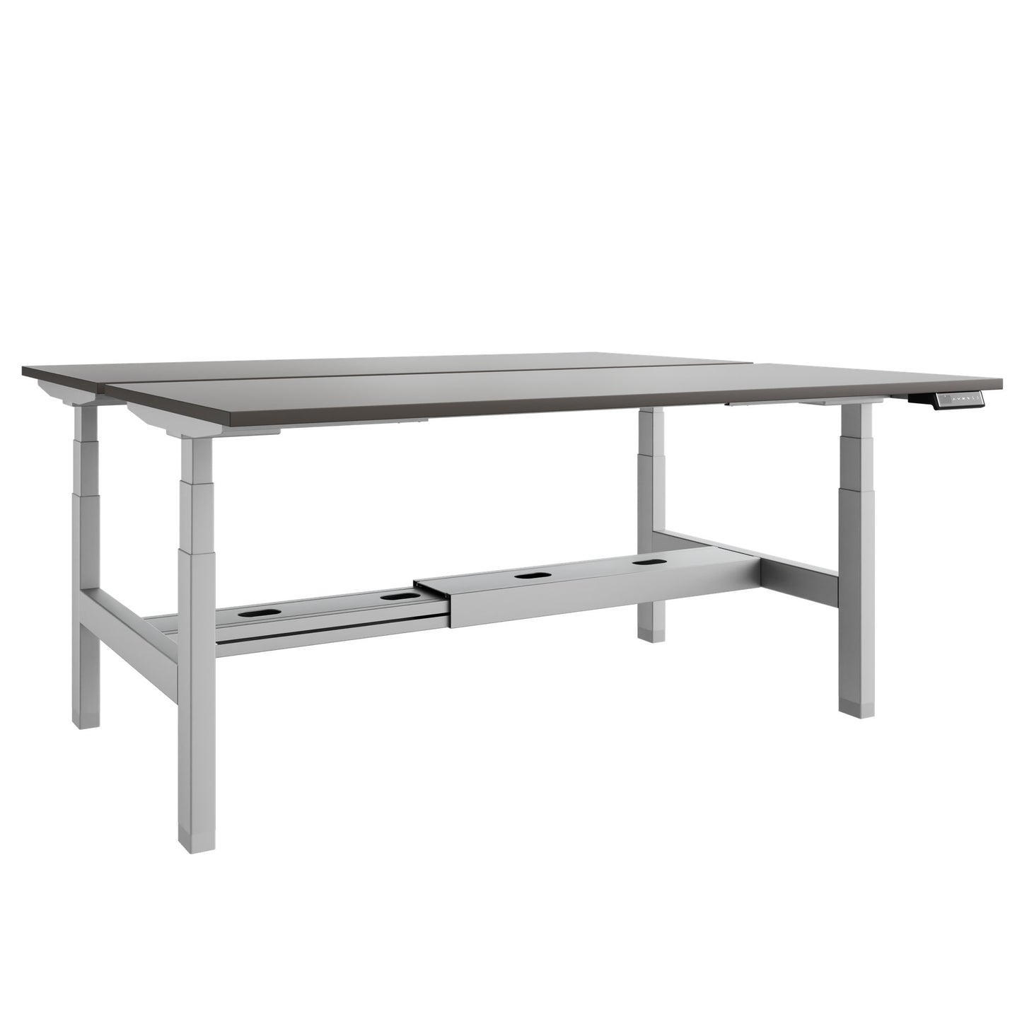 Bureau TELDRA Pro Team | 1600-1800 mm, réglable en hauteur électriquement, gris cubanite