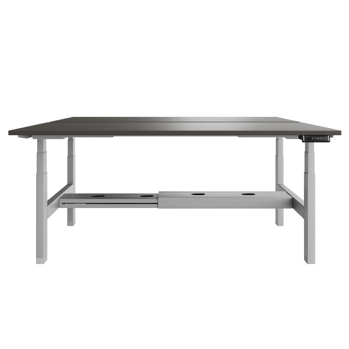 Bureau TELDRA Pro Team | 1600-1800 mm, réglable en hauteur électriquement, gris cubanite