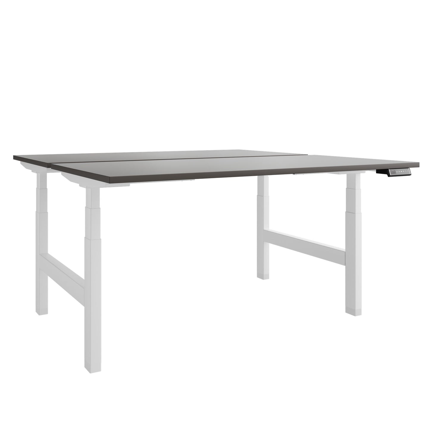 Bureau TELDRA Pro Team | 1600-1800 mm, réglable en hauteur électriquement, gris cubanite