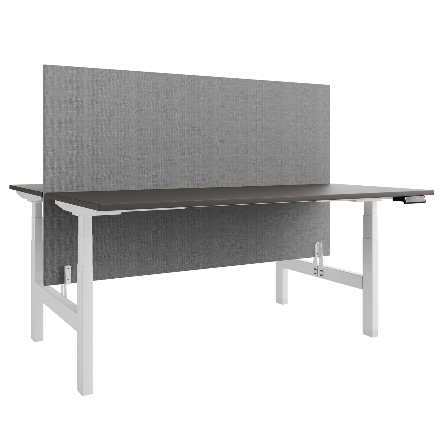 Bureau TELDRA Pro Team | 1600-1800 mm, réglable en hauteur électriquement, gris cubanite